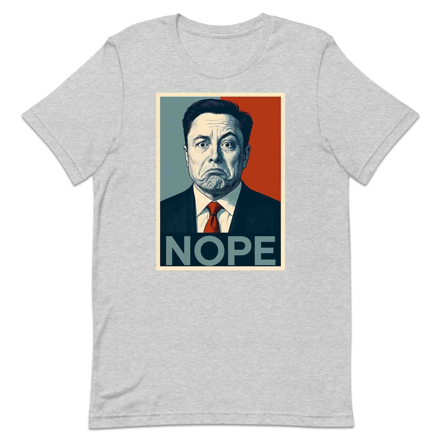 Funny Elon Musk "NOPE" Meme T-Shirt, Jumper & Hoodie – Political Parody, Sarcastic Humor for SpaceX Geeks & Tech Fans | PRODUCT CODE: FEBHJSAD