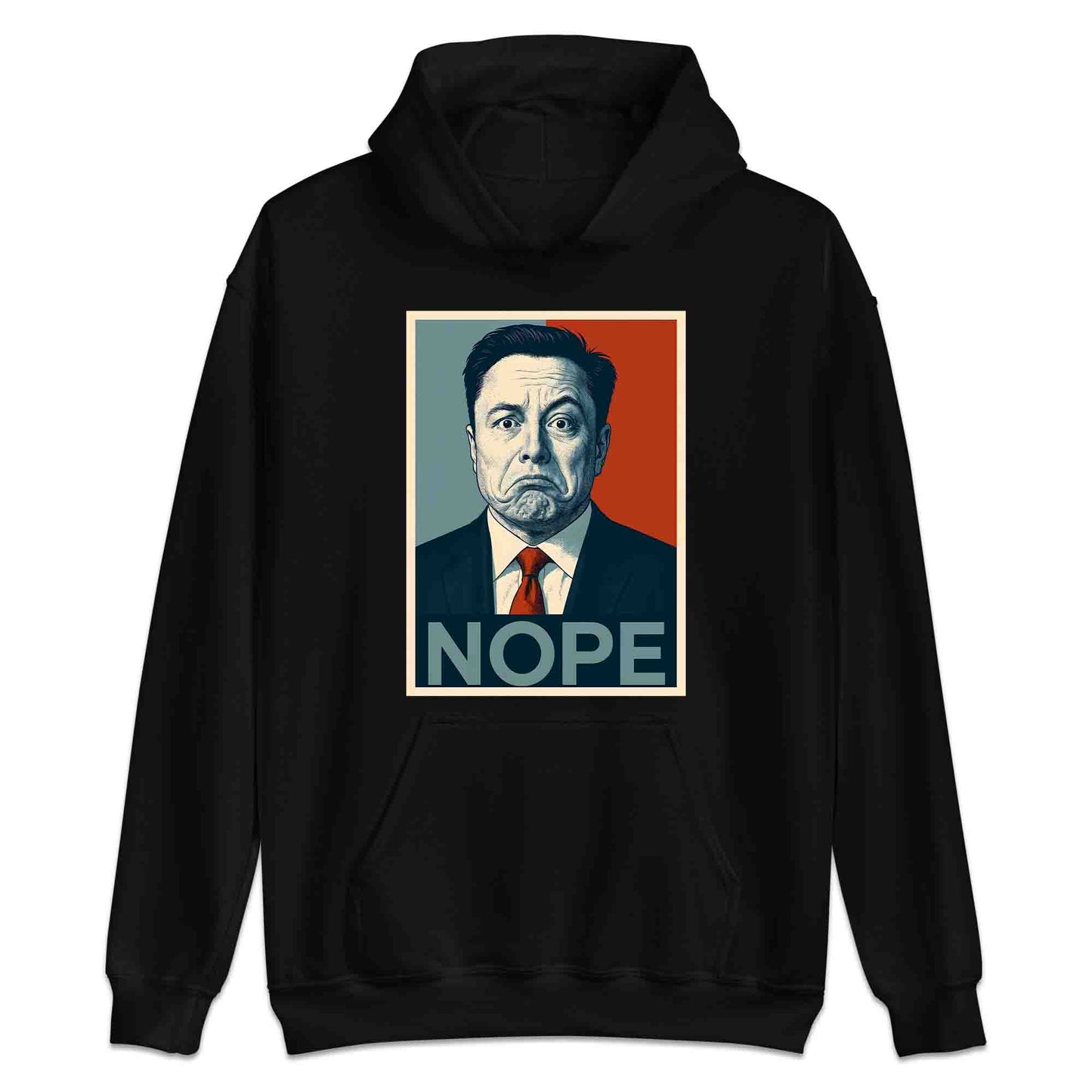 Funny Elon Musk "NOPE" Meme T-Shirt, Jumper & Hoodie – Political Parody, Sarcastic Humor for SpaceX Geeks & Tech Fans | PRODUCT CODE: FEBHJSAD