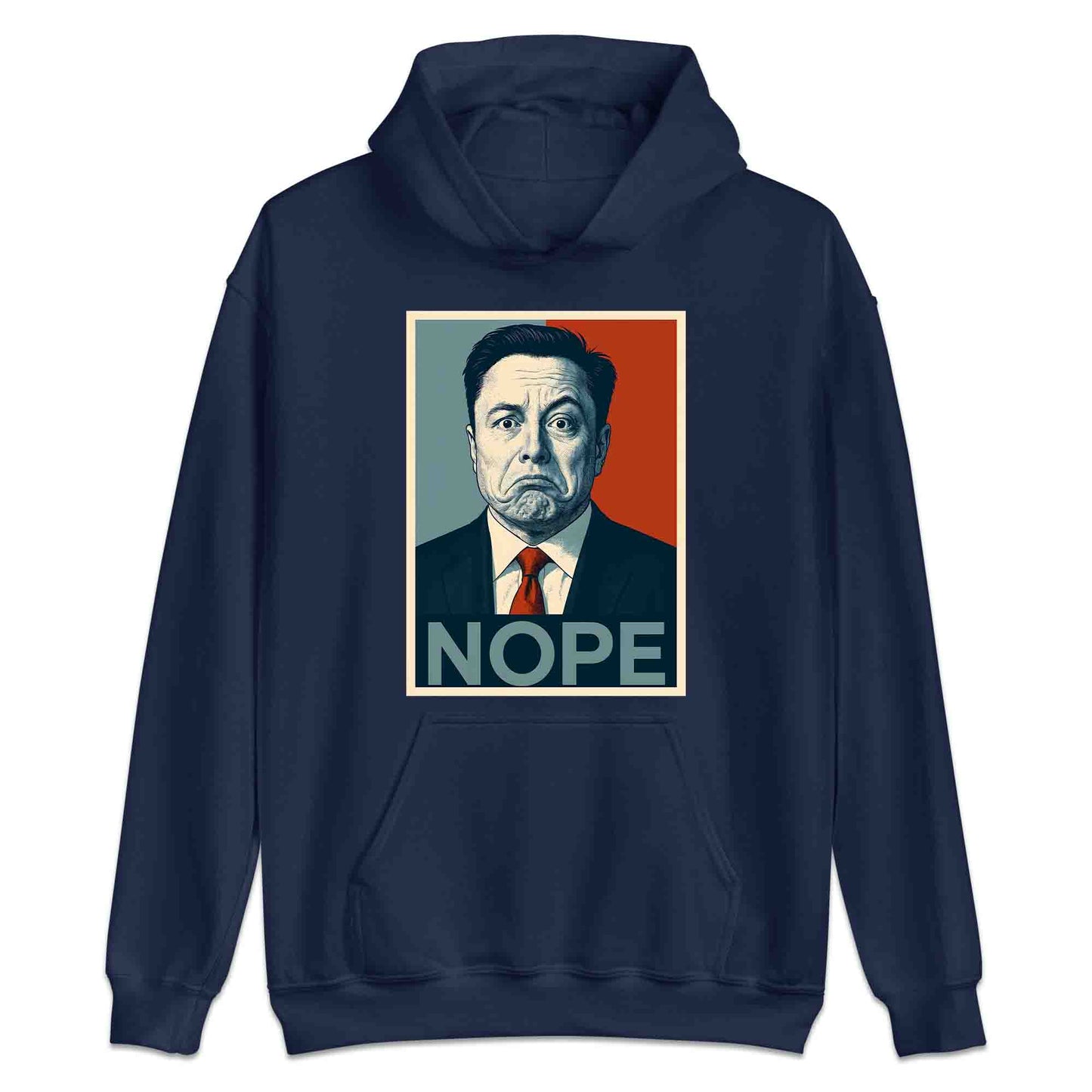 Funny Elon Musk "NOPE" Meme T-Shirt, Jumper & Hoodie – Political Parody, Sarcastic Humor for SpaceX Geeks & Tech Fans | PRODUCT CODE: FEBHJSAD