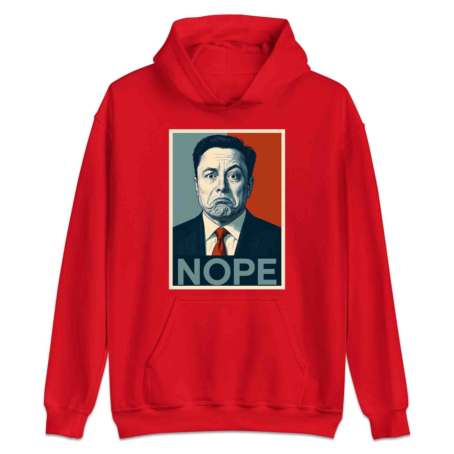 Funny Elon Musk "NOPE" Meme T-Shirt, Jumper & Hoodie – Political Parody, Sarcastic Humor for SpaceX Geeks & Tech Fans | PRODUCT CODE: FEBHJSAD