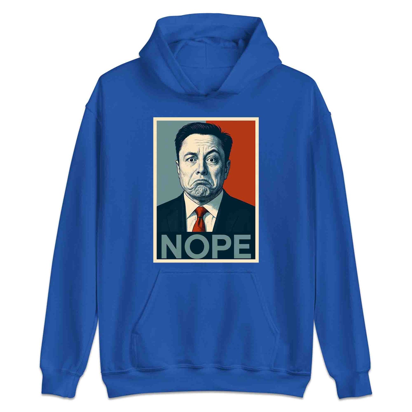 Funny Elon Musk "NOPE" Meme T-Shirt, Jumper & Hoodie – Political Parody, Sarcastic Humor for SpaceX Geeks & Tech Fans | PRODUCT CODE: FEBHJSAD