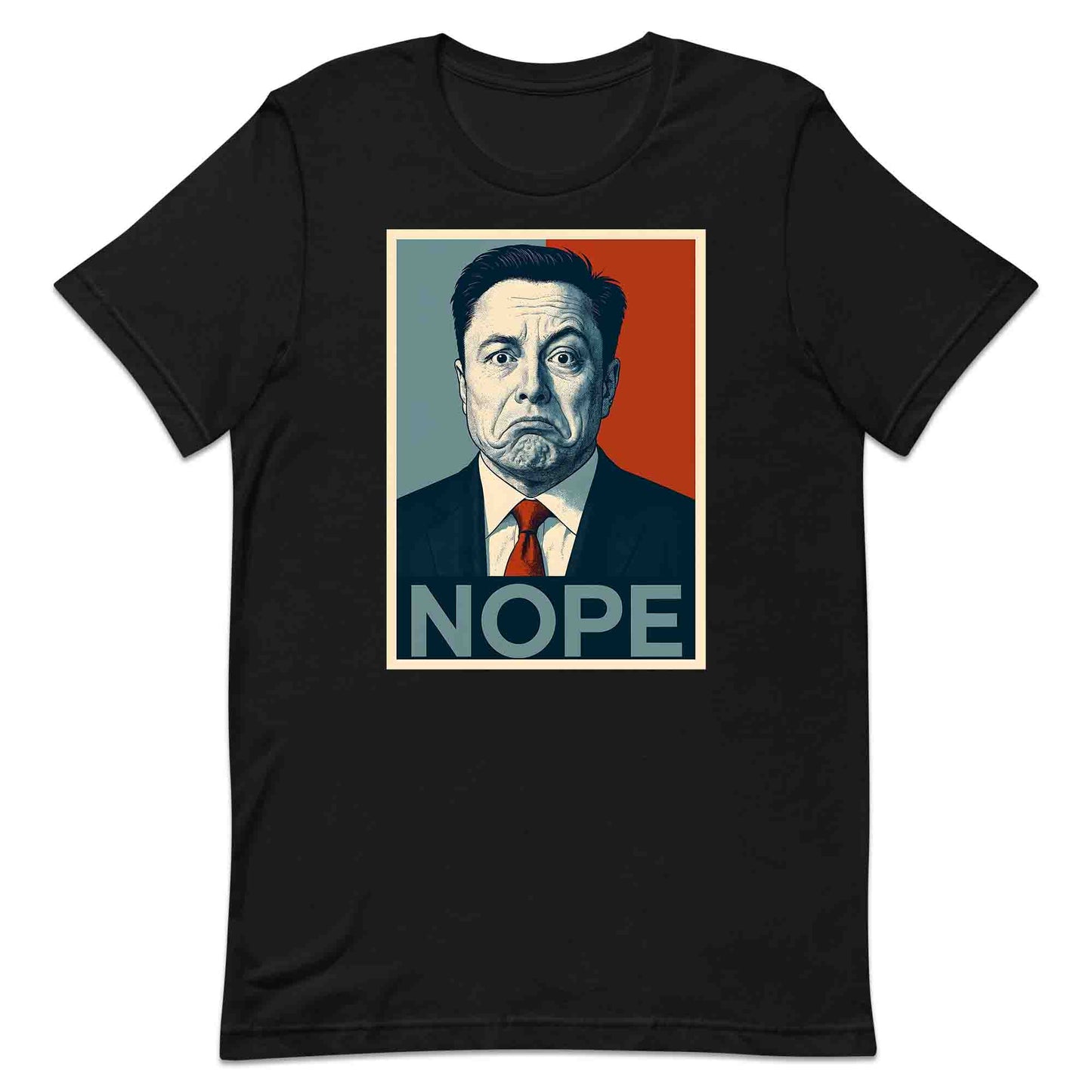 Funny Elon Musk "NOPE" Meme T-Shirt, Jumper & Hoodie – Political Parody, Sarcastic Humor for SpaceX Geeks & Tech Fans | PRODUCT CODE: FEBHJSAD