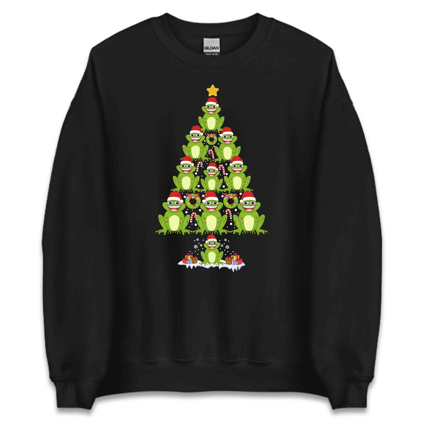 Frogs Christmas Tree Festive Frog Xmas Amphibian | PRODUCT CODE: FGSCHRMTWEVX