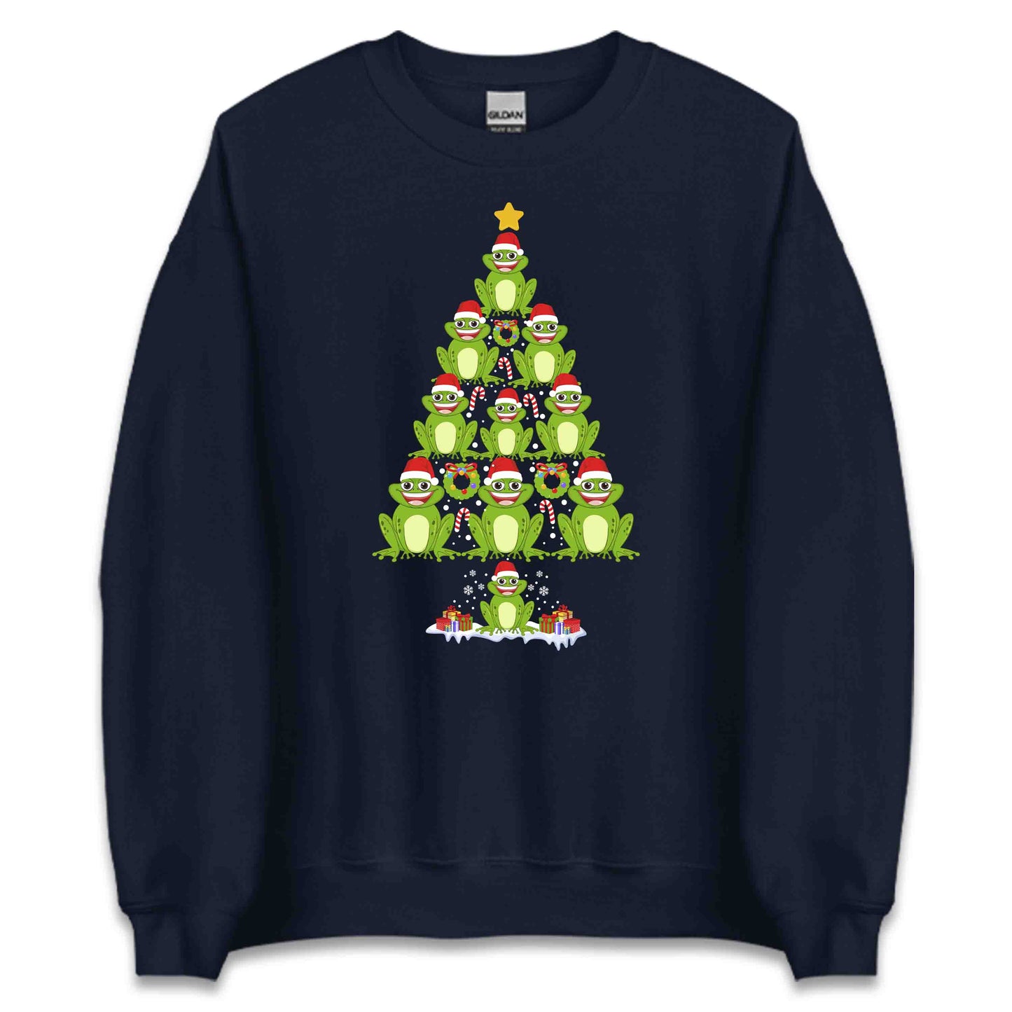 Frogs Christmas Tree Festive Frog Xmas Amphibian | PRODUCT CODE: FGSCHRMTWEVX
