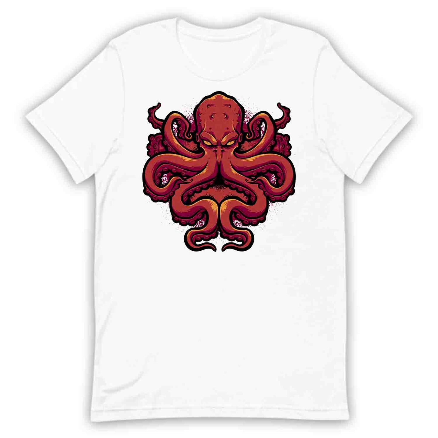 Fierce Red Octopus – Kraken Sea Monster T-Shirt, Sweatshirt & Hoodie | PRODUCT CODE: FHWJERNM