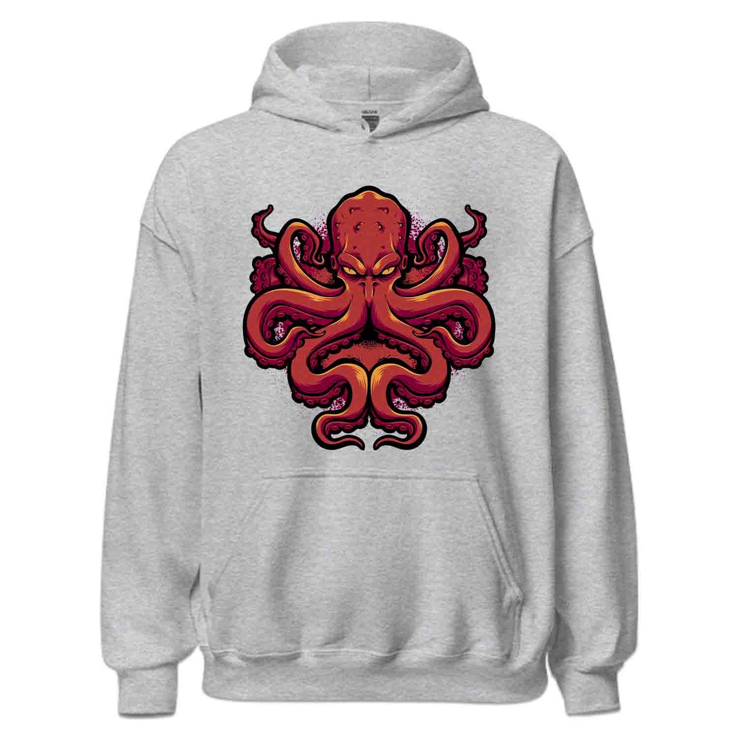 Fierce Red Octopus – Kraken Sea Monster T-Shirt, Sweatshirt & Hoodie | PRODUCT CODE: FHWJERNM