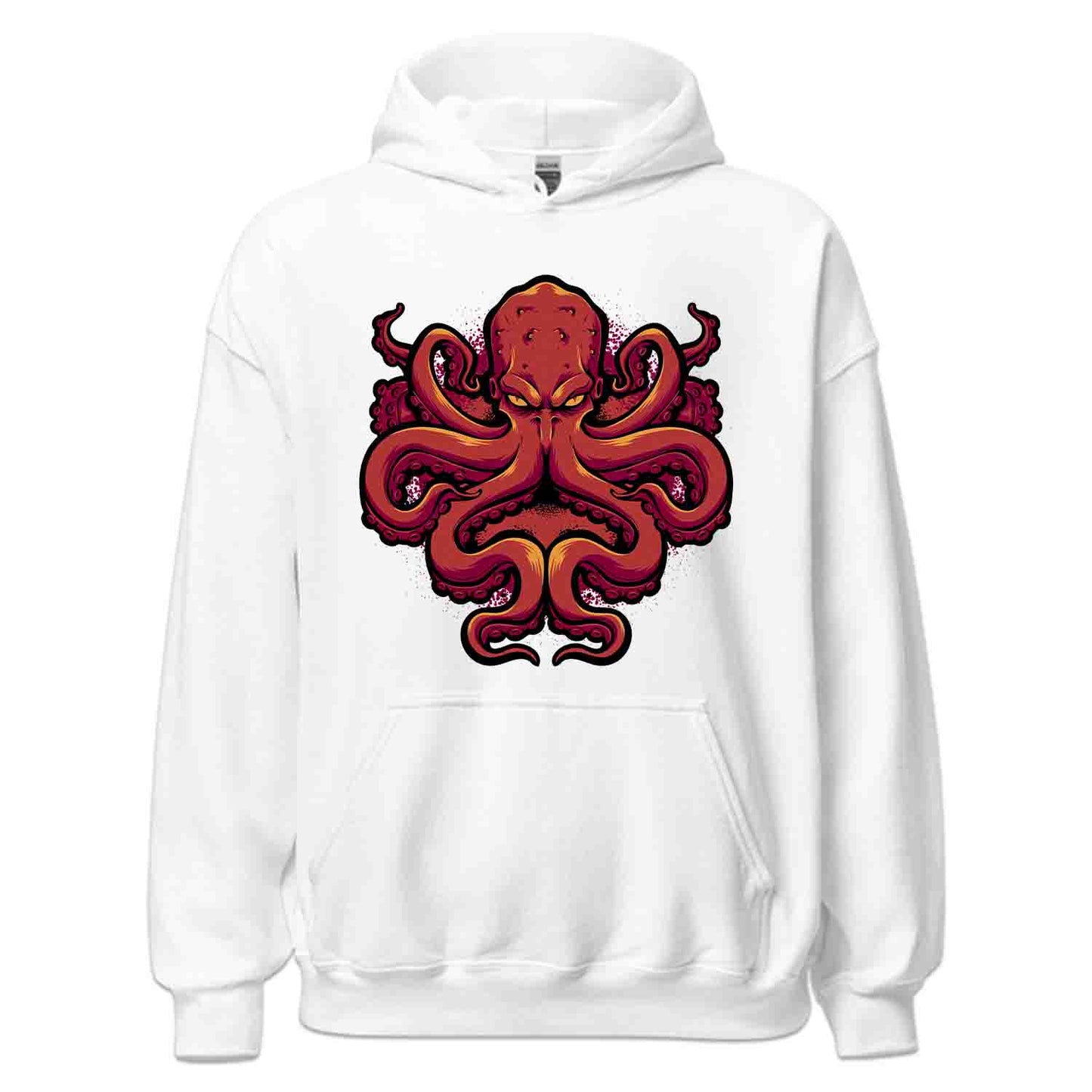 Fierce Red Octopus – Kraken Sea Monster T-Shirt, Sweatshirt & Hoodie | PRODUCT CODE: FHWJERNM