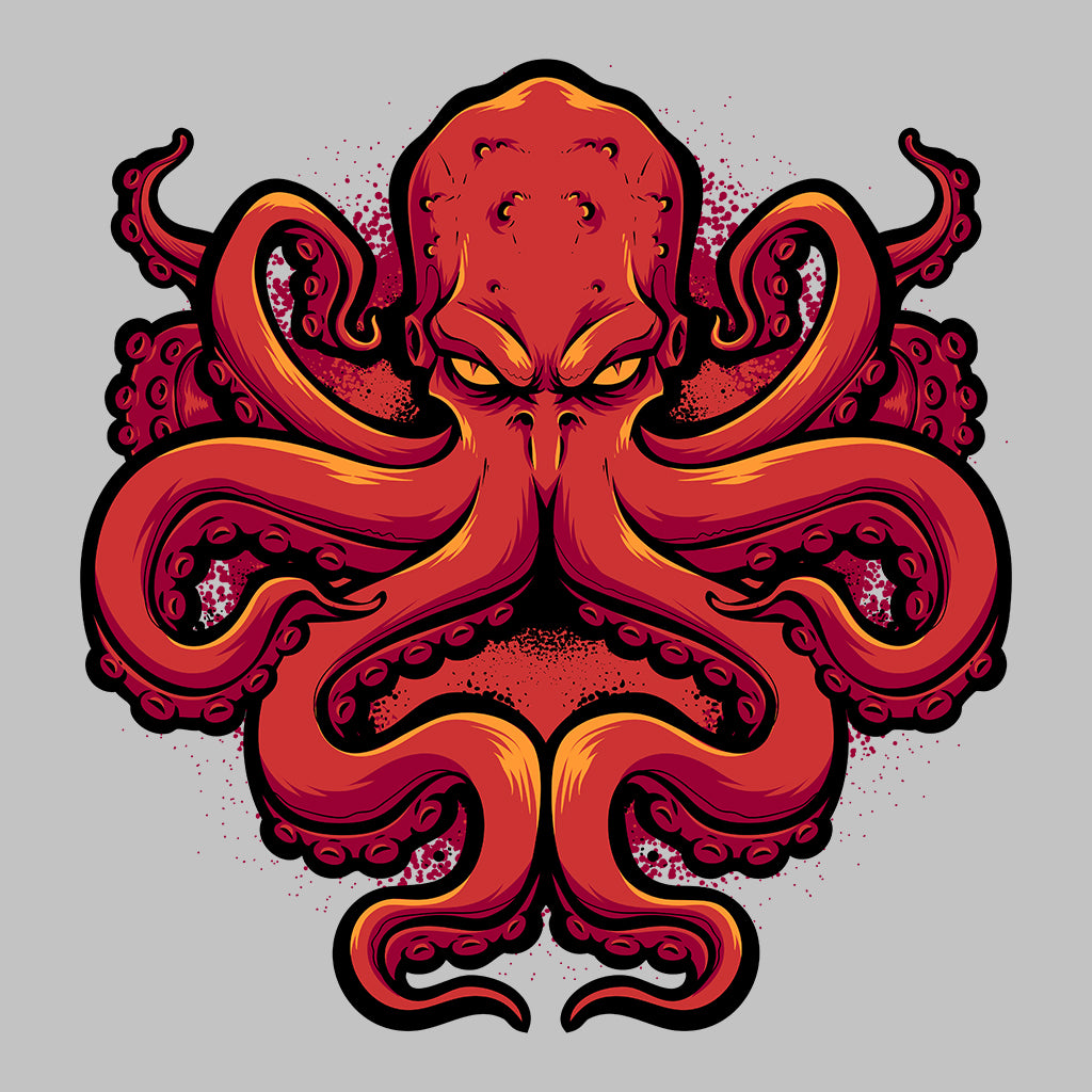 Fierce Red Octopus – Kraken Sea Monster T-Shirt, Sweatshirt & Hoodie | PRODUCT CODE: FHWJERNM