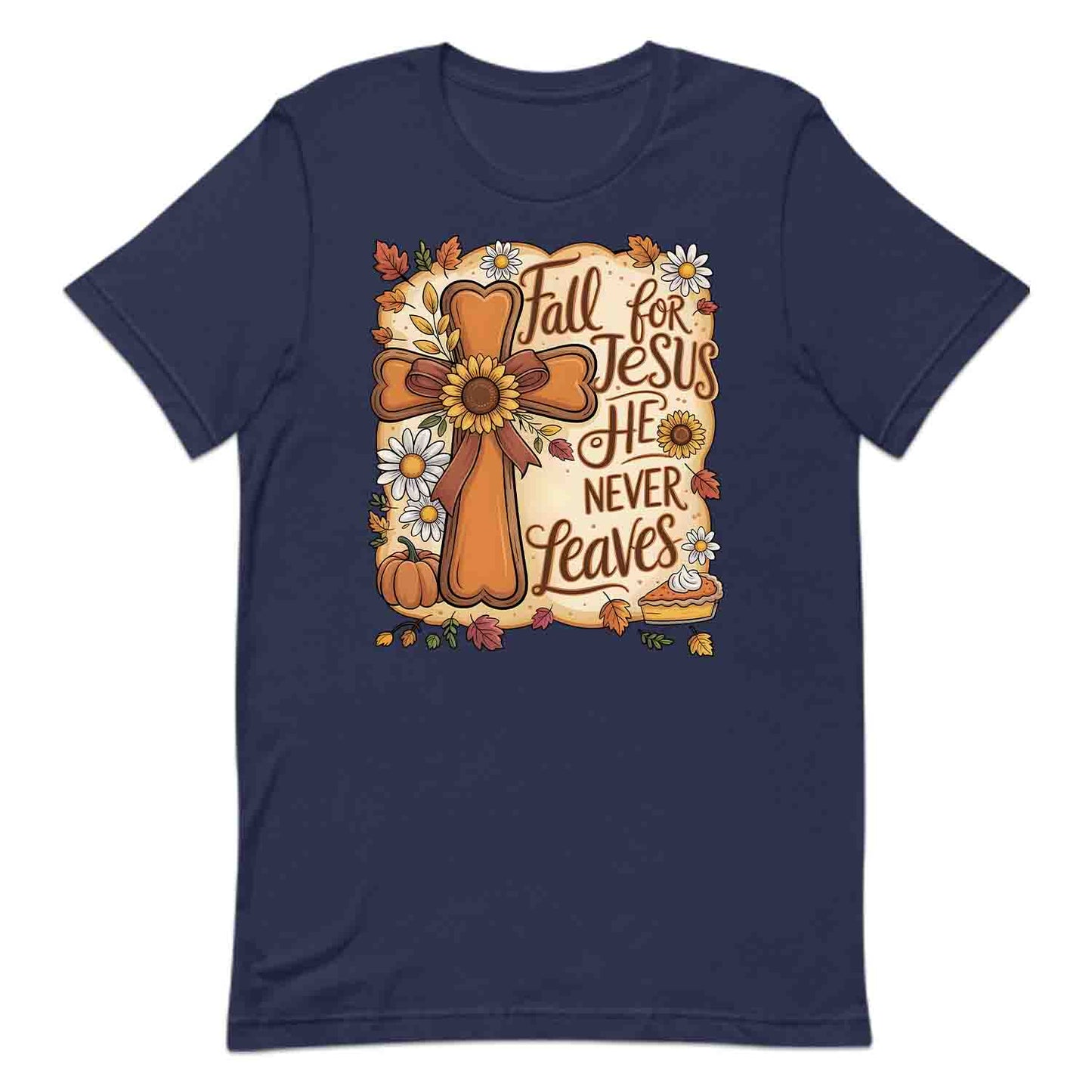 Fall for Jesus T-Shirt, Autumn Faith Sweatshirt, Pumpkin Pie Hoodie | PRODUCT CODE: FJMQWEBINV