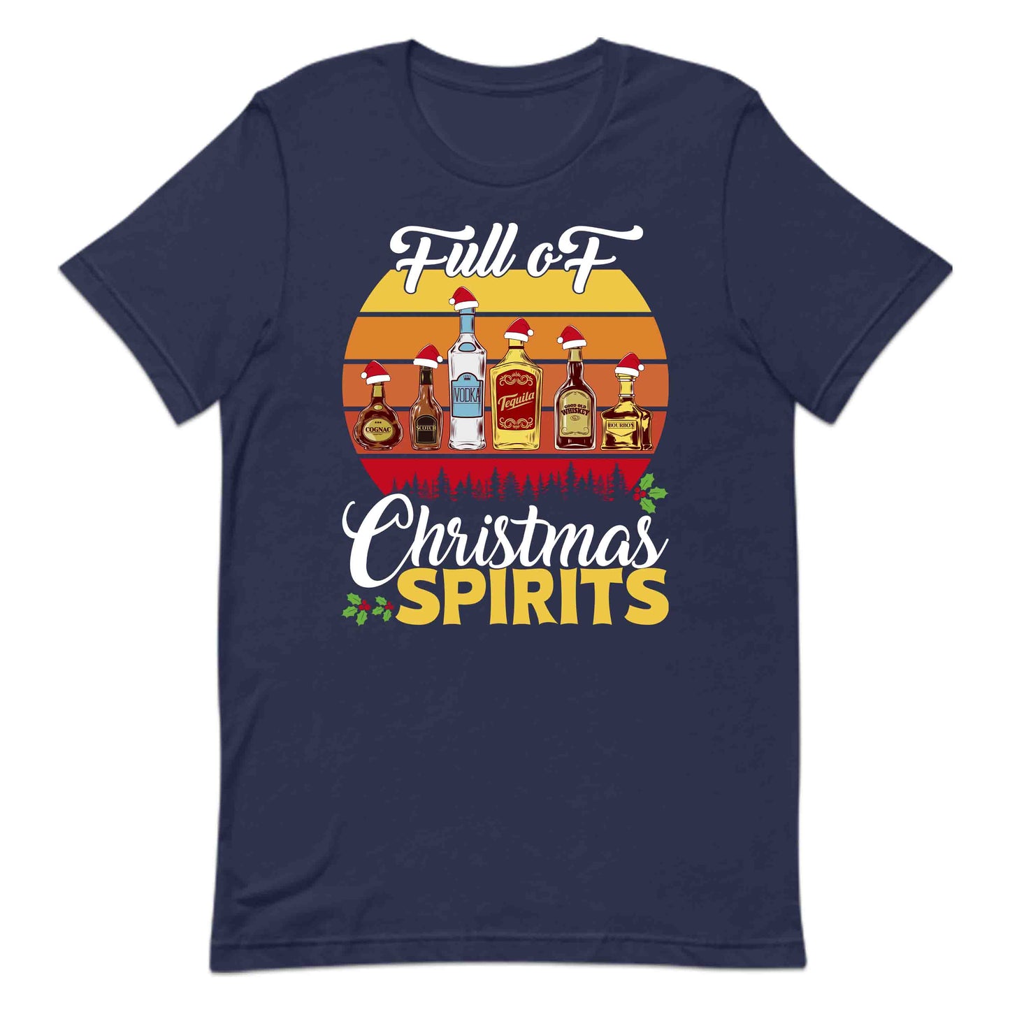 Full oF Christmas Spirits Funny Festive Xmas Drinker | PRODUCT CODE: FLCHRPTBTLOW