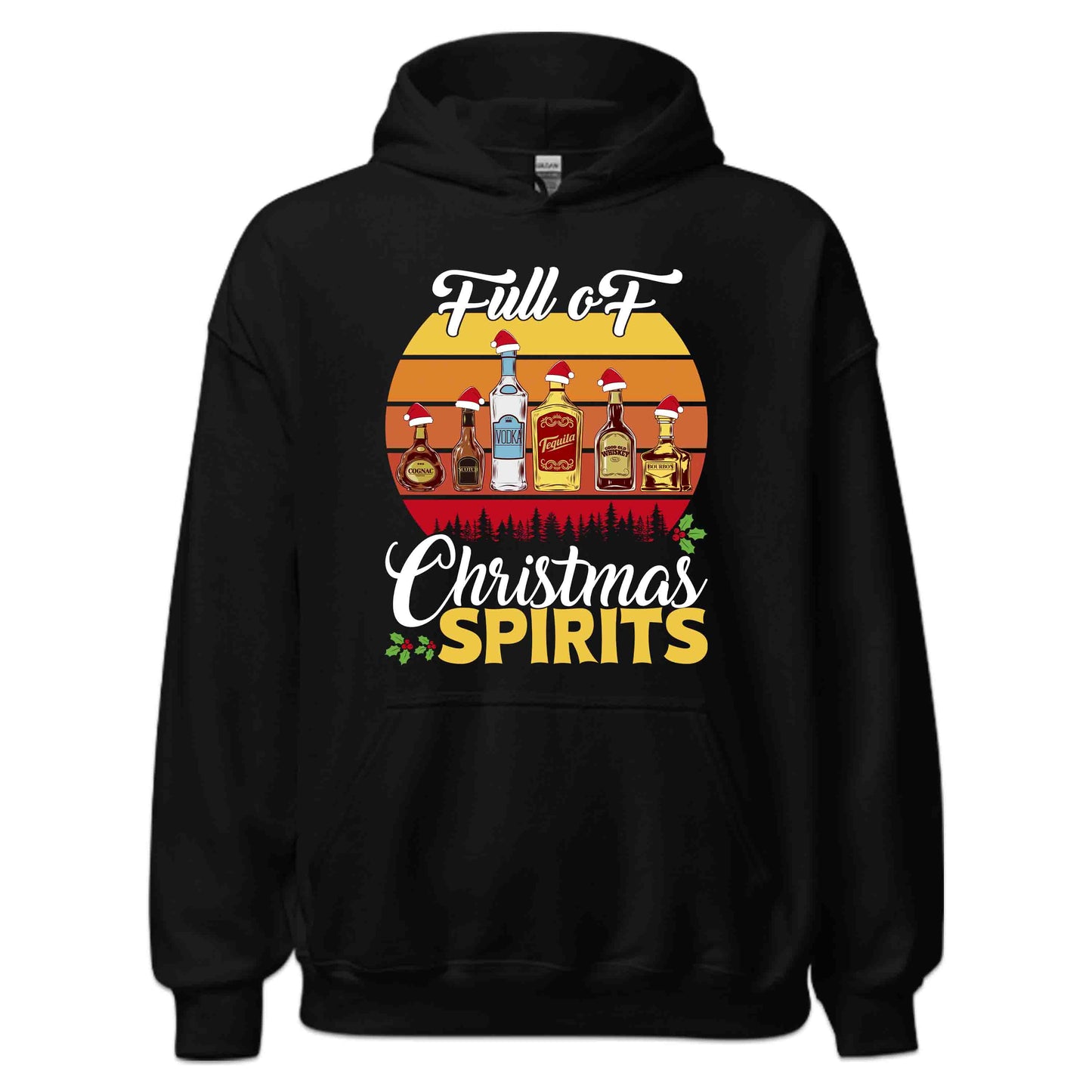 Full oF Christmas Spirits Funny Festive Xmas Drinker | PRODUCT CODE: FLCHRPTBTLOW