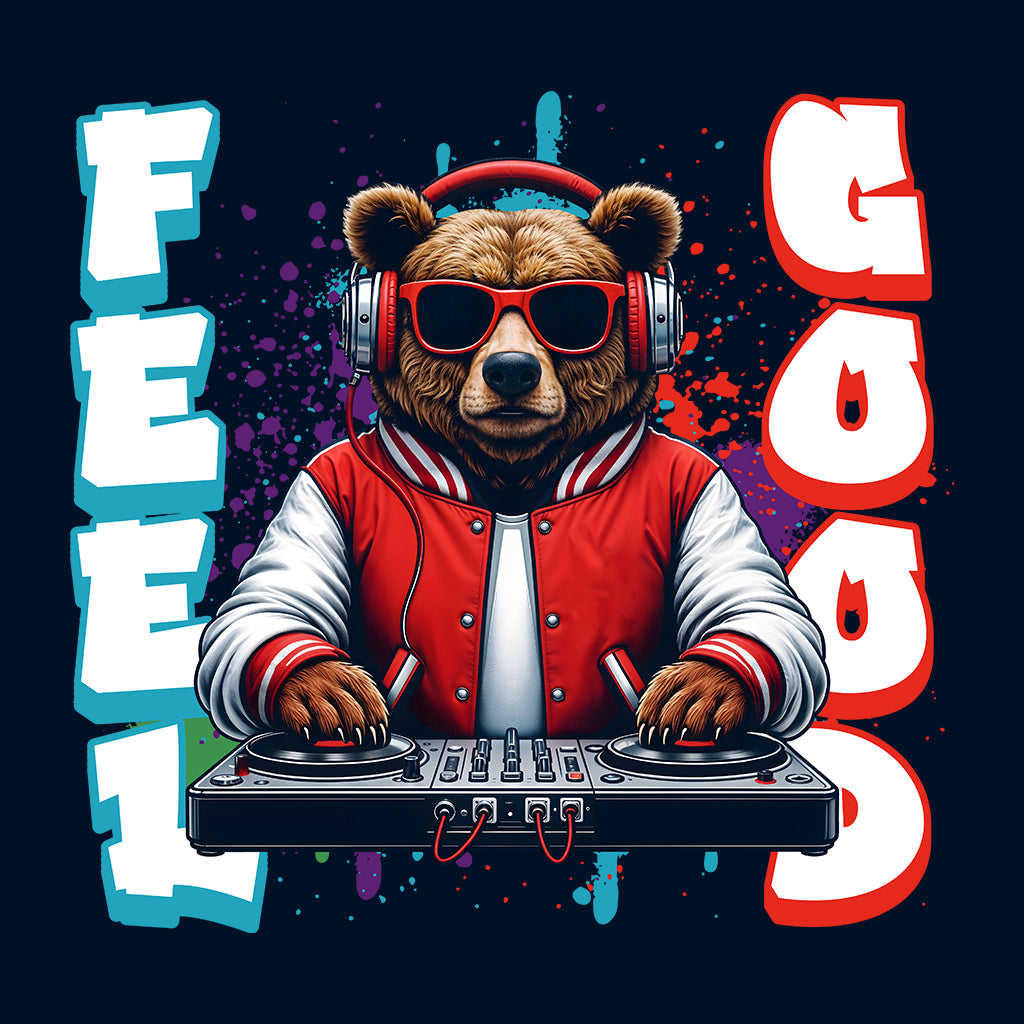 Feel Good DJ Bear Cool Bear with Headphones | PRODUCT CODE: FLEGDOBREH