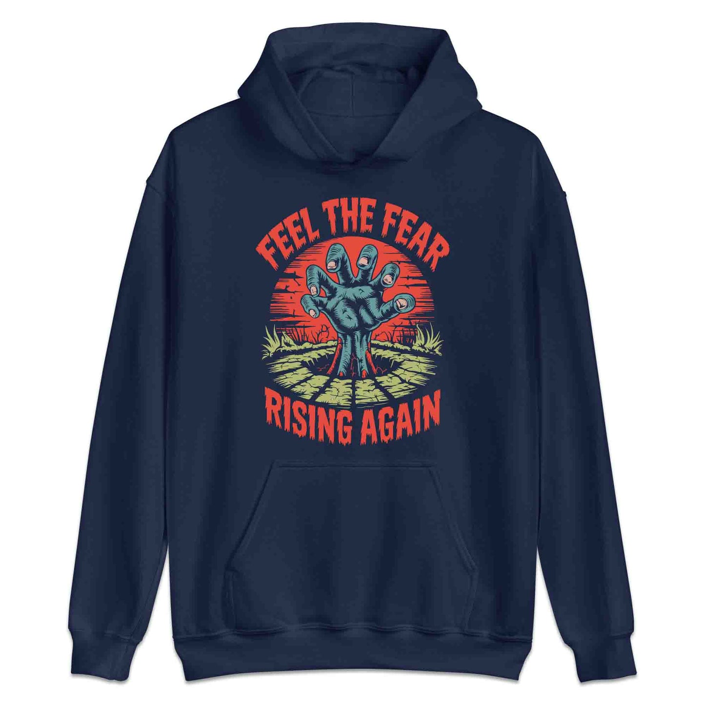 Feel the Fear T-Shirt, Spooky Graveyard Sweatshirt, Creepy Undead Hoodie | PRODUCT CODE: FLKWERIUCZ