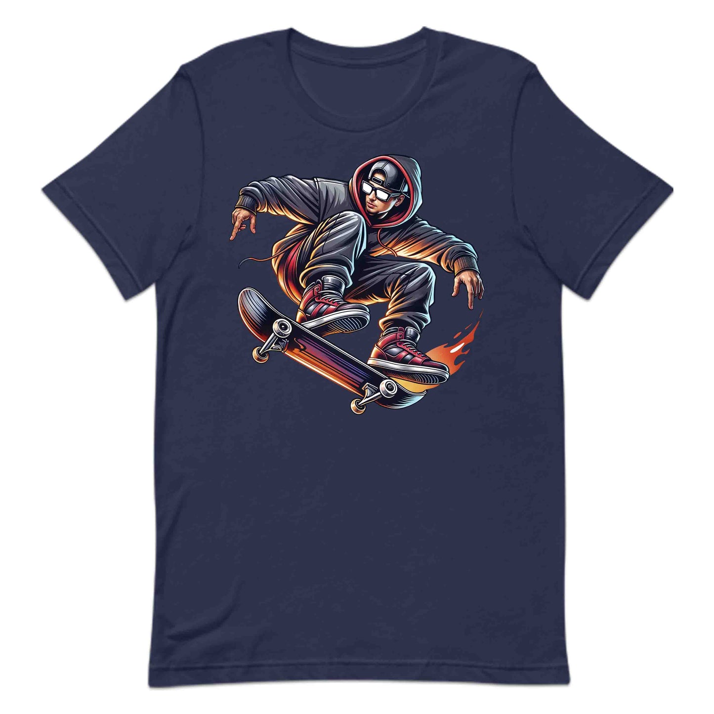 Flaming Skateboard Epic Skater Urban Streetwear | PRODUCT CODE: FLMBHWAIODGB