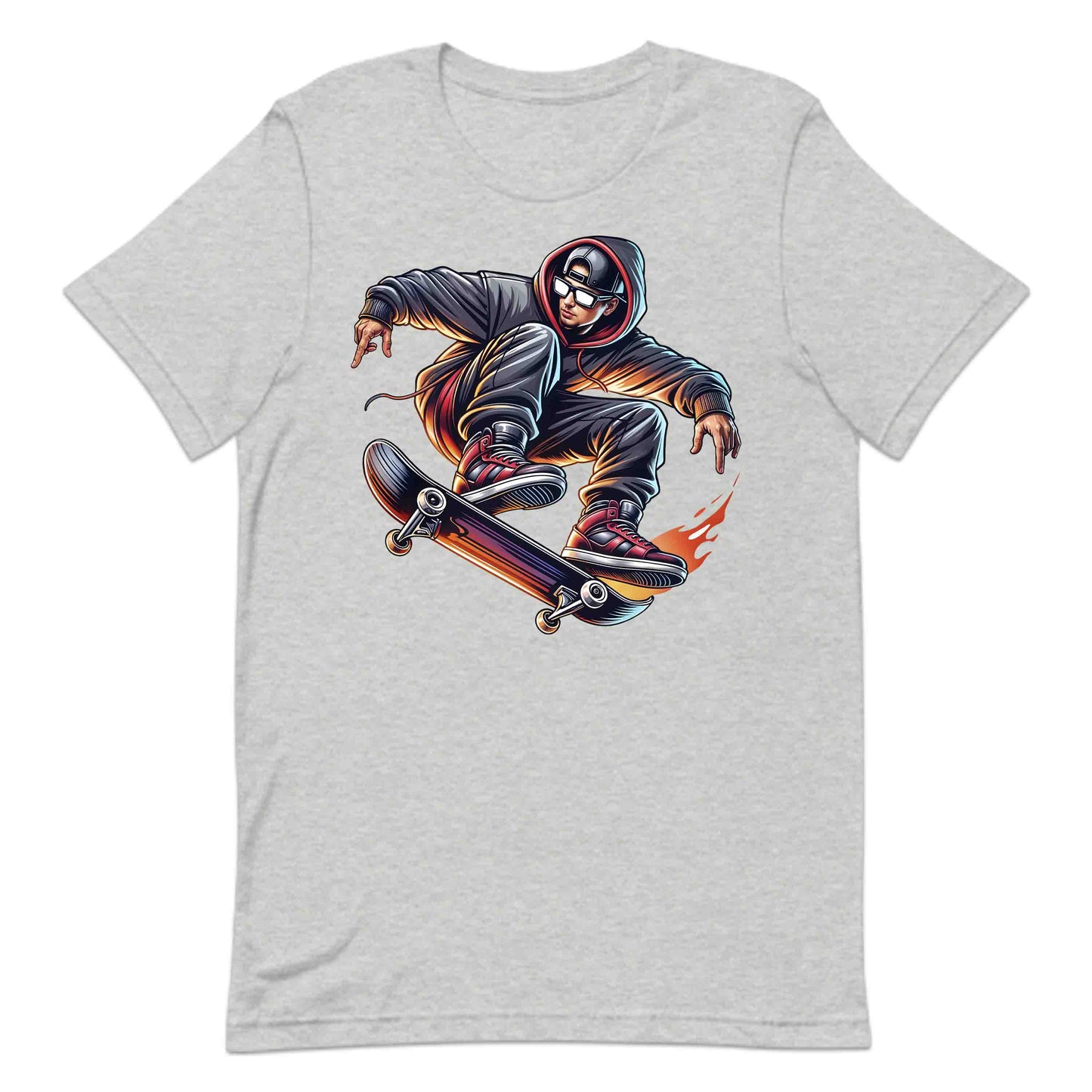 Flaming Skateboard Epic Skater Urban Streetwear | PRODUCT CODE: FLMBHWAIODGB