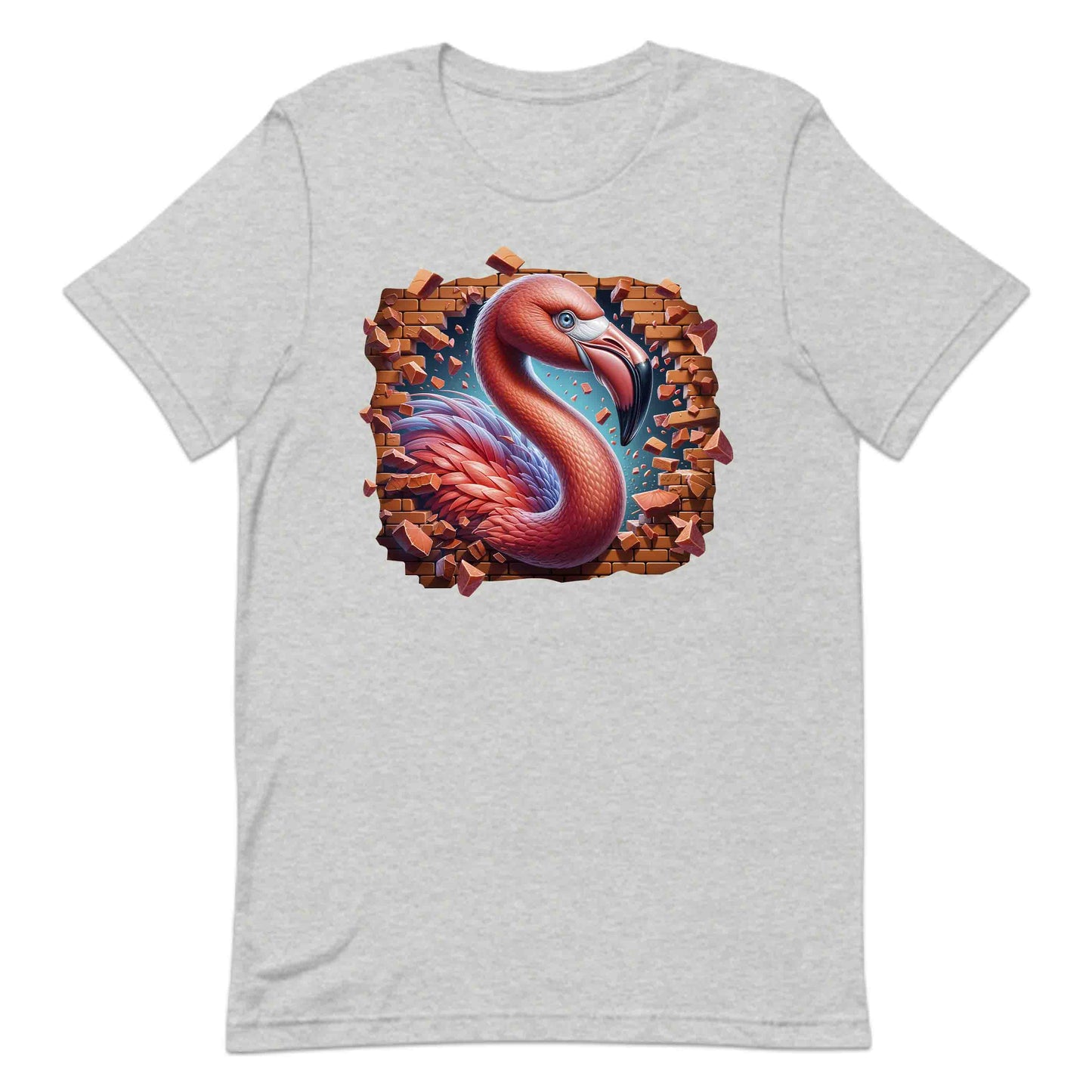 Flamingo Breaking Through Wall 3D Realistic Flamingo | PRODUCT CODE: FLMNBRKTHWLO