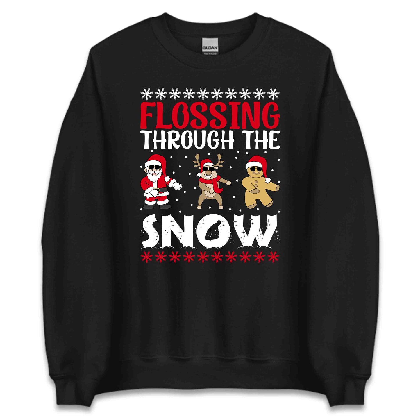 Flossing Through The Snow Christmas Dancing Xmas Dance Moves | PRODUCT CODE: FLSGTHRESNW