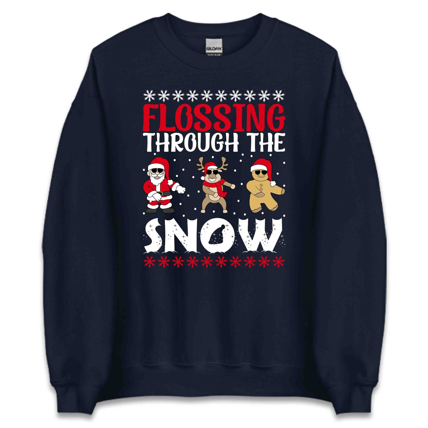Flossing Through The Snow Christmas Dancing Xmas Dance Moves | PRODUCT CODE: FLSGTHRESNW