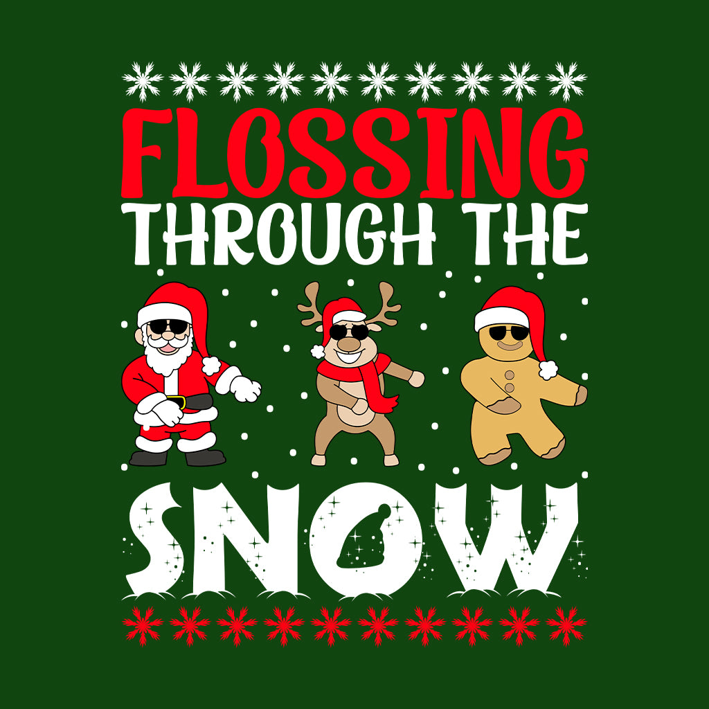 Flossing Through The Snow Christmas Dancing Xmas Dance Moves | PRODUCT CODE: FLSGTHRESNW