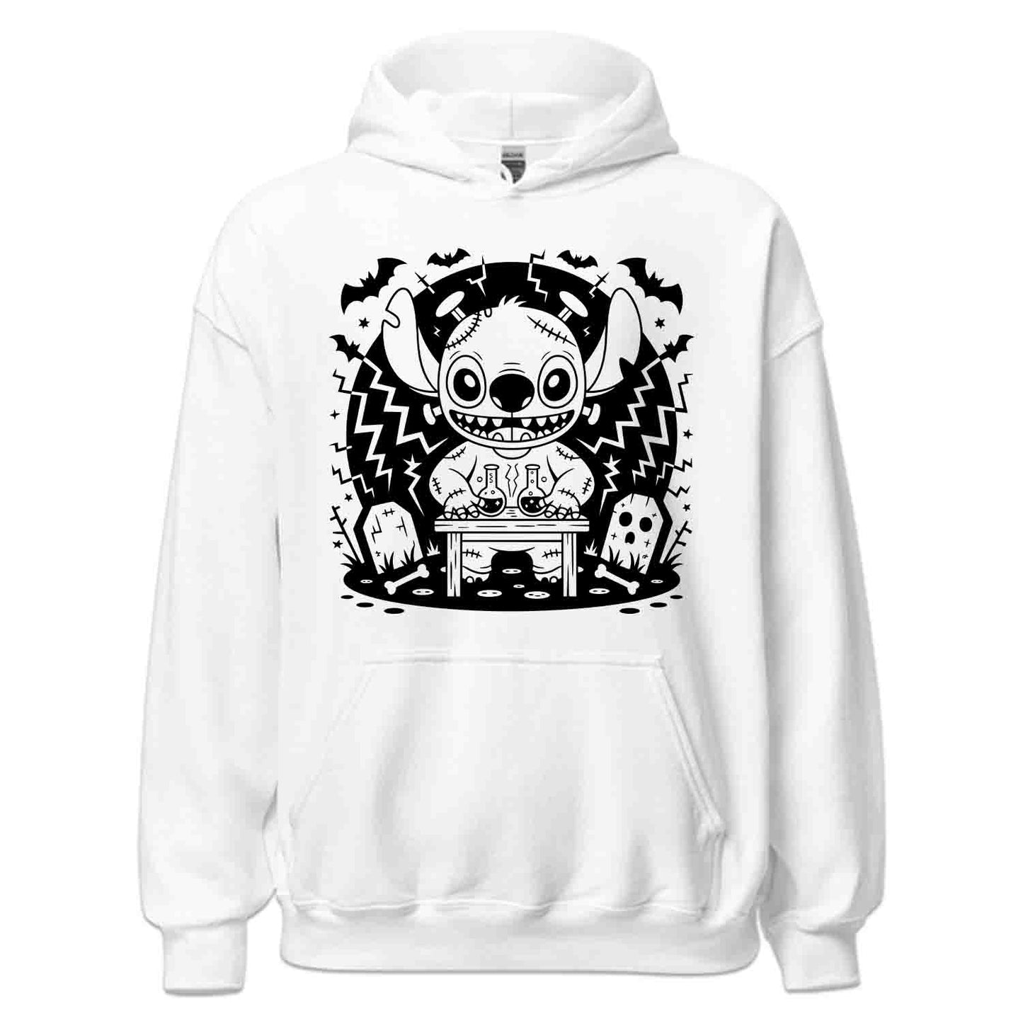 Franken-Stitch Halloween T-Shirt, Disney Mad Scientist Sweatshirt, Spooky Ohana Hoodie | PRODUCT CODE: FMRWEJGHC