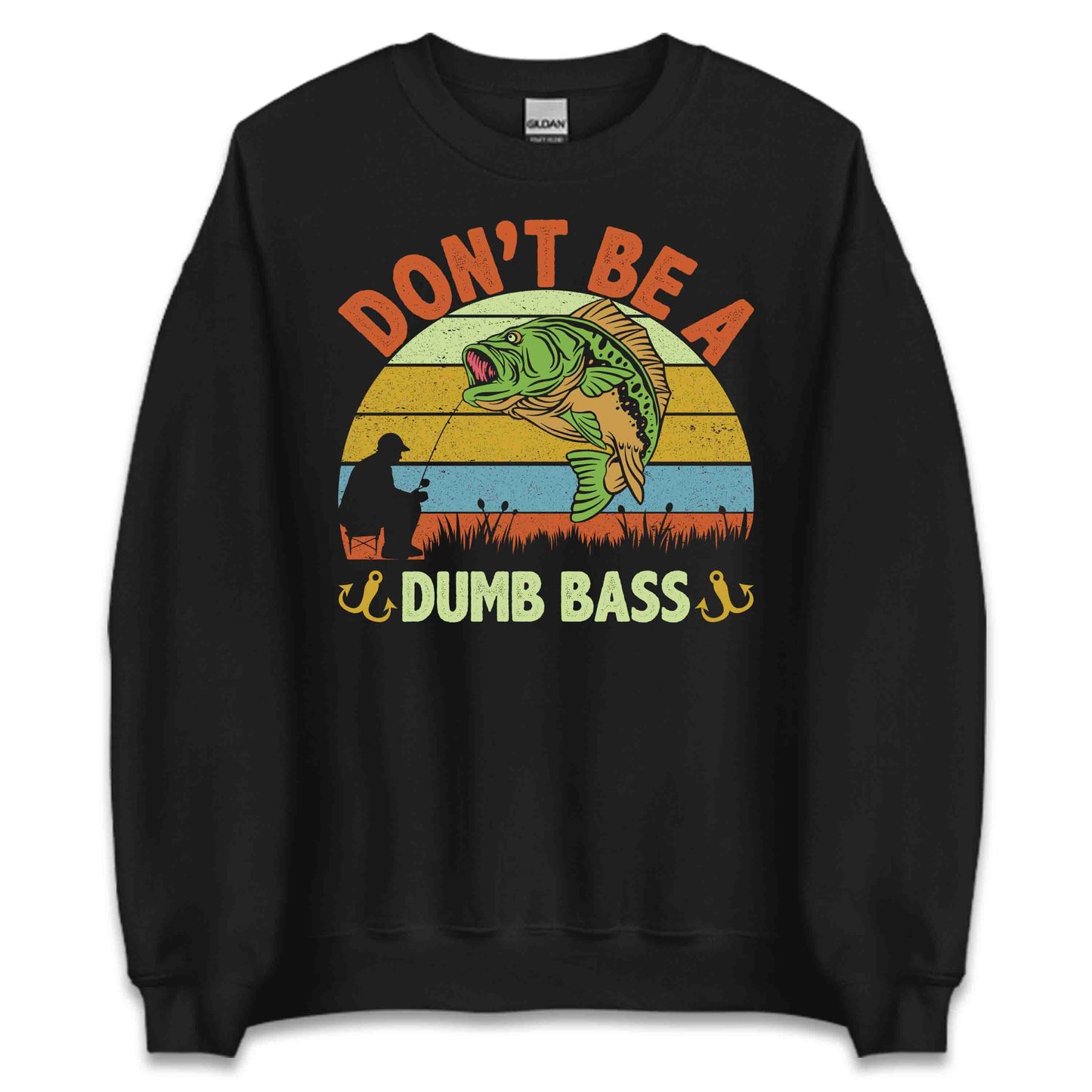 Funny Bass Fishing Don’t Be a Dumb Bass Hilarious Anglers | PRODUCT CODE: FNBSAHDOBUMS