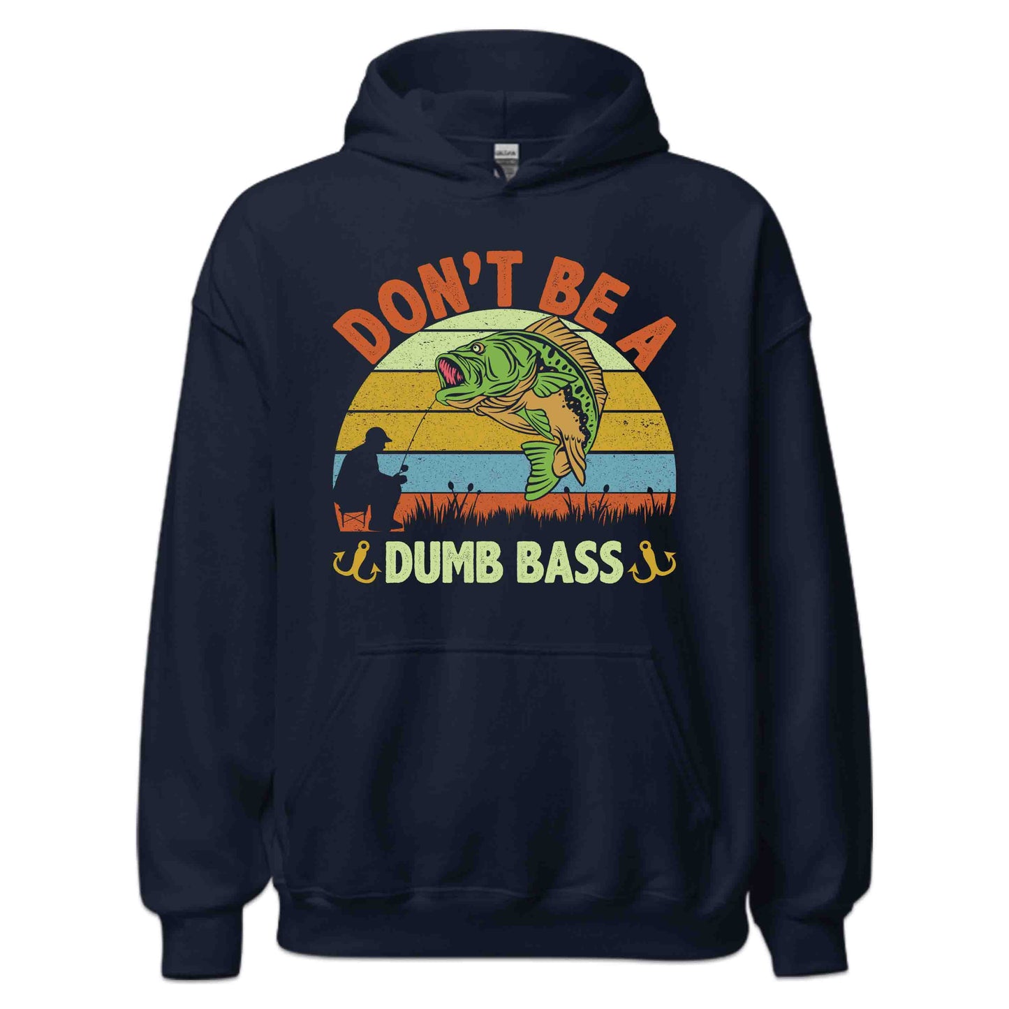 Funny Bass Fishing Don’t Be a Dumb Bass Hilarious Anglers | PRODUCT CODE: FNBSAHDOBUMS