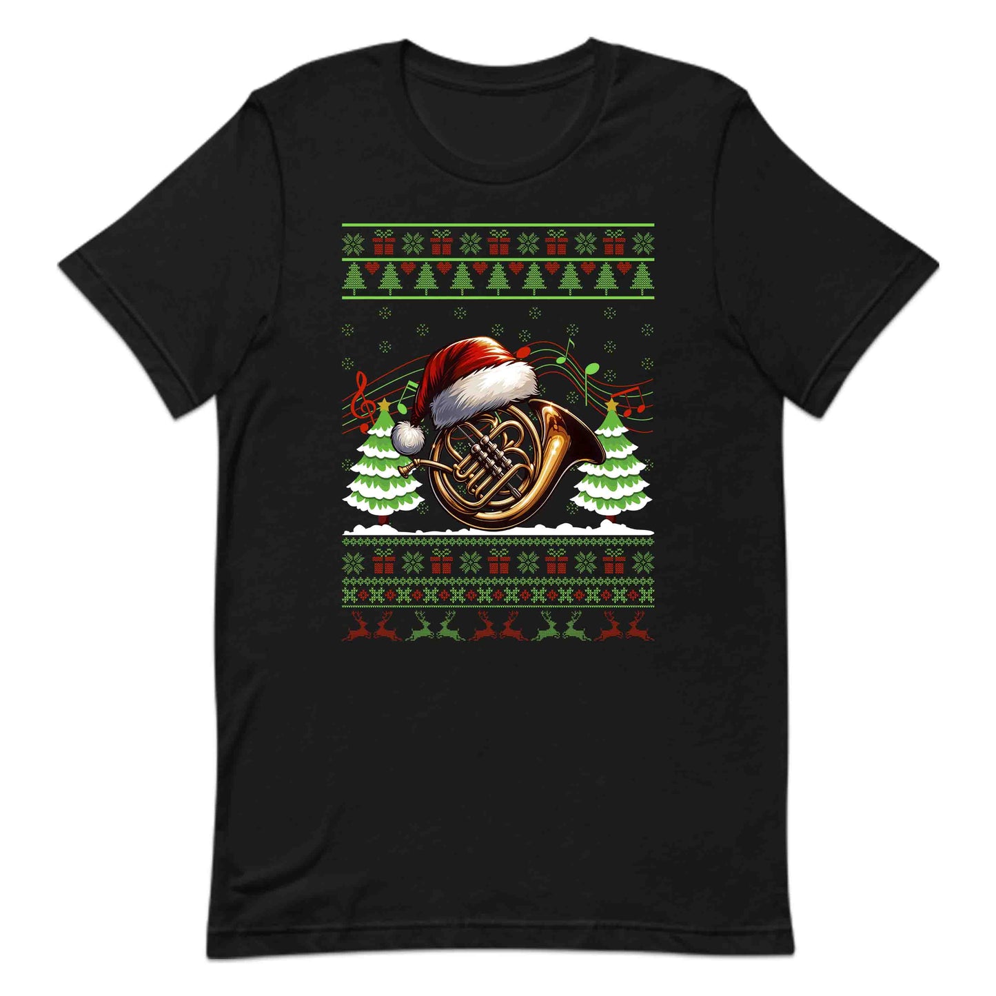 French Horn Christmas Ugly Xmas Musicians | PRODUCT CODE: FNCHORCHMTSU