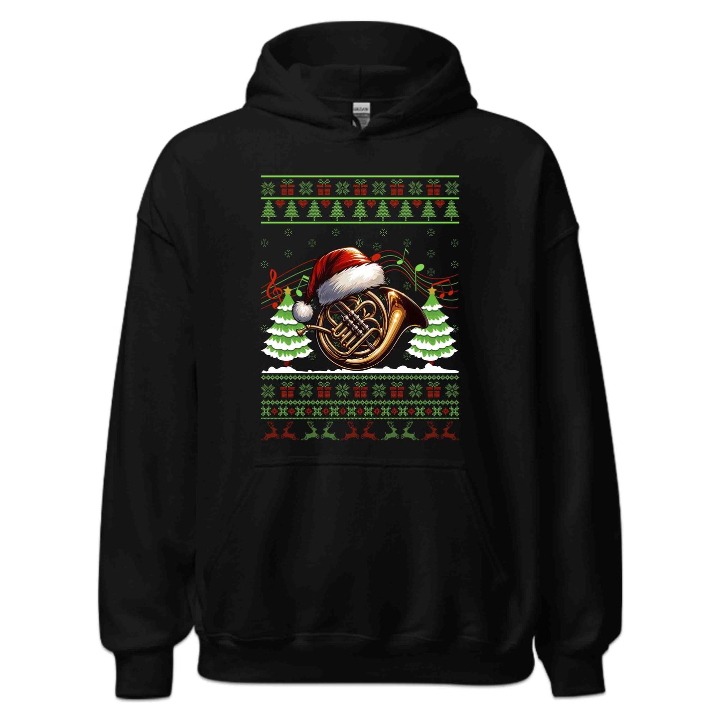 French Horn Christmas Ugly Xmas Musicians | PRODUCT CODE: FNCHORCHMTSU