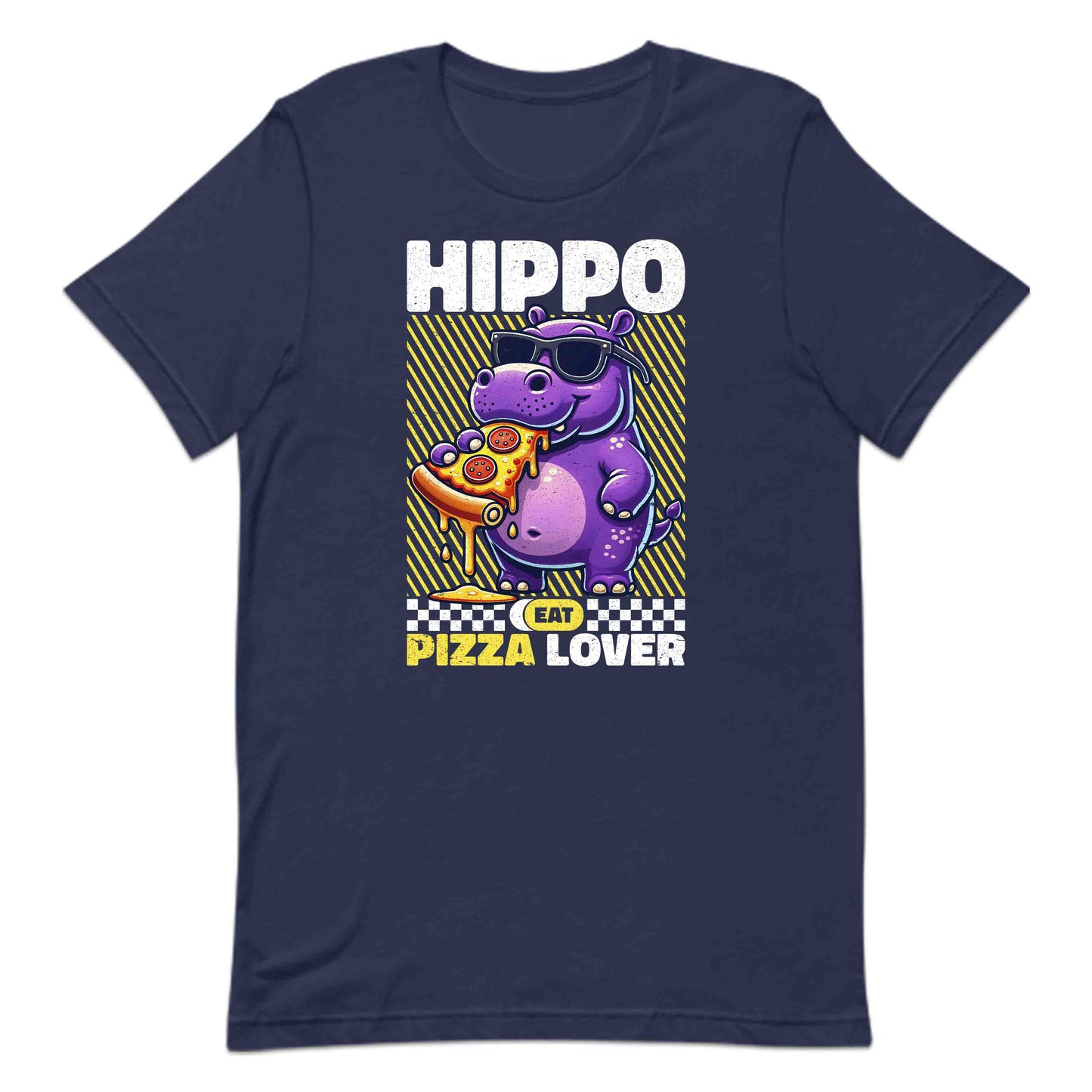 Funny Hippo Pizza Lover Quirky Foodies Hippopotamus Pizza Enthusiasts | PRODUCT CODE: FNPZHPOANMLET