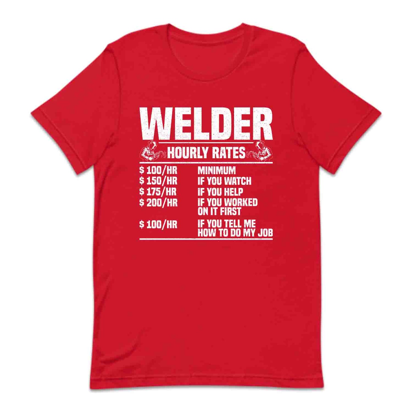 Welder Hourly Rates Labor Day Welding Humor | PRODUCT CODE: FNWLDHRTPS