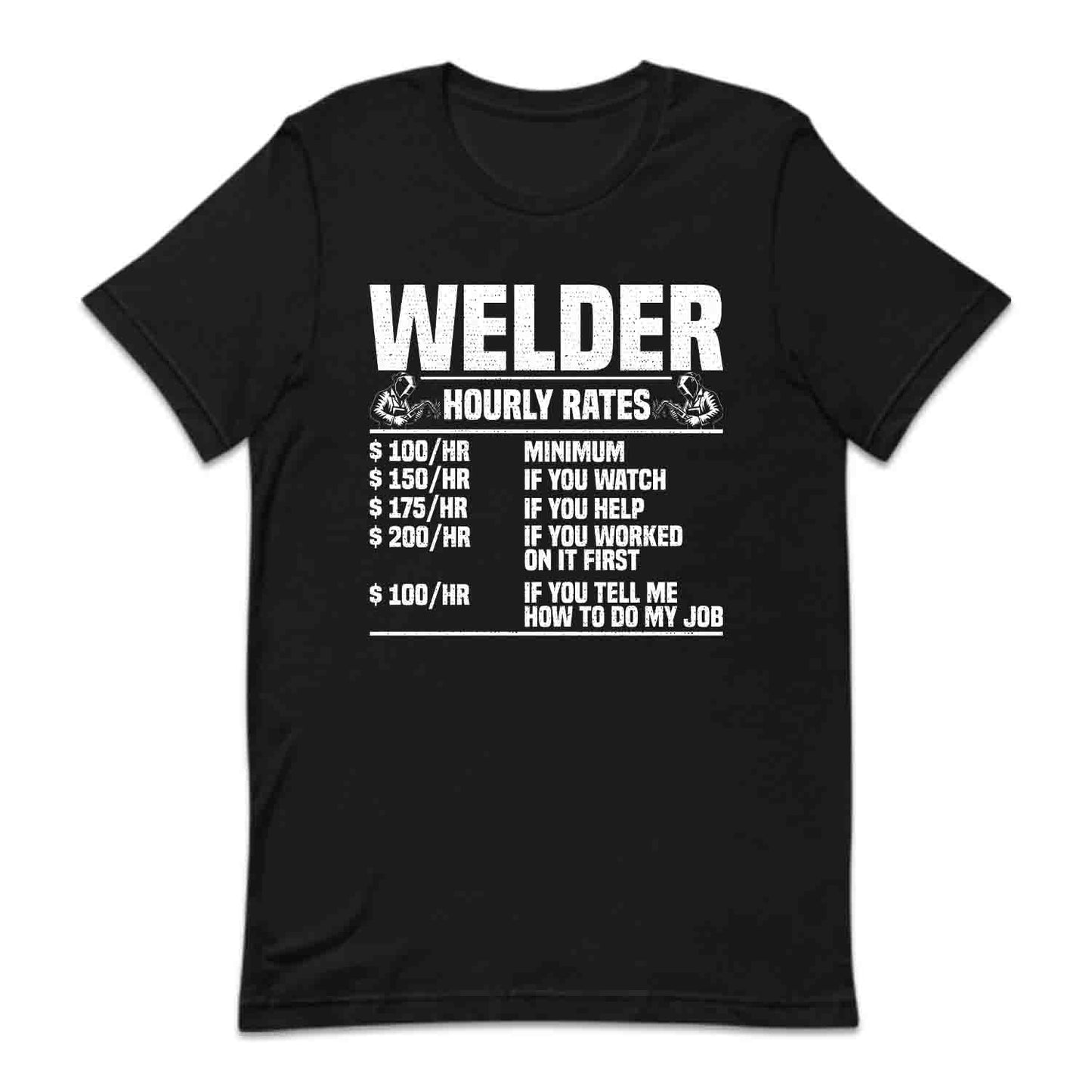 Welder Hourly Rates Labor Day Welding Humor | PRODUCT CODE: FNWLDHRTPS