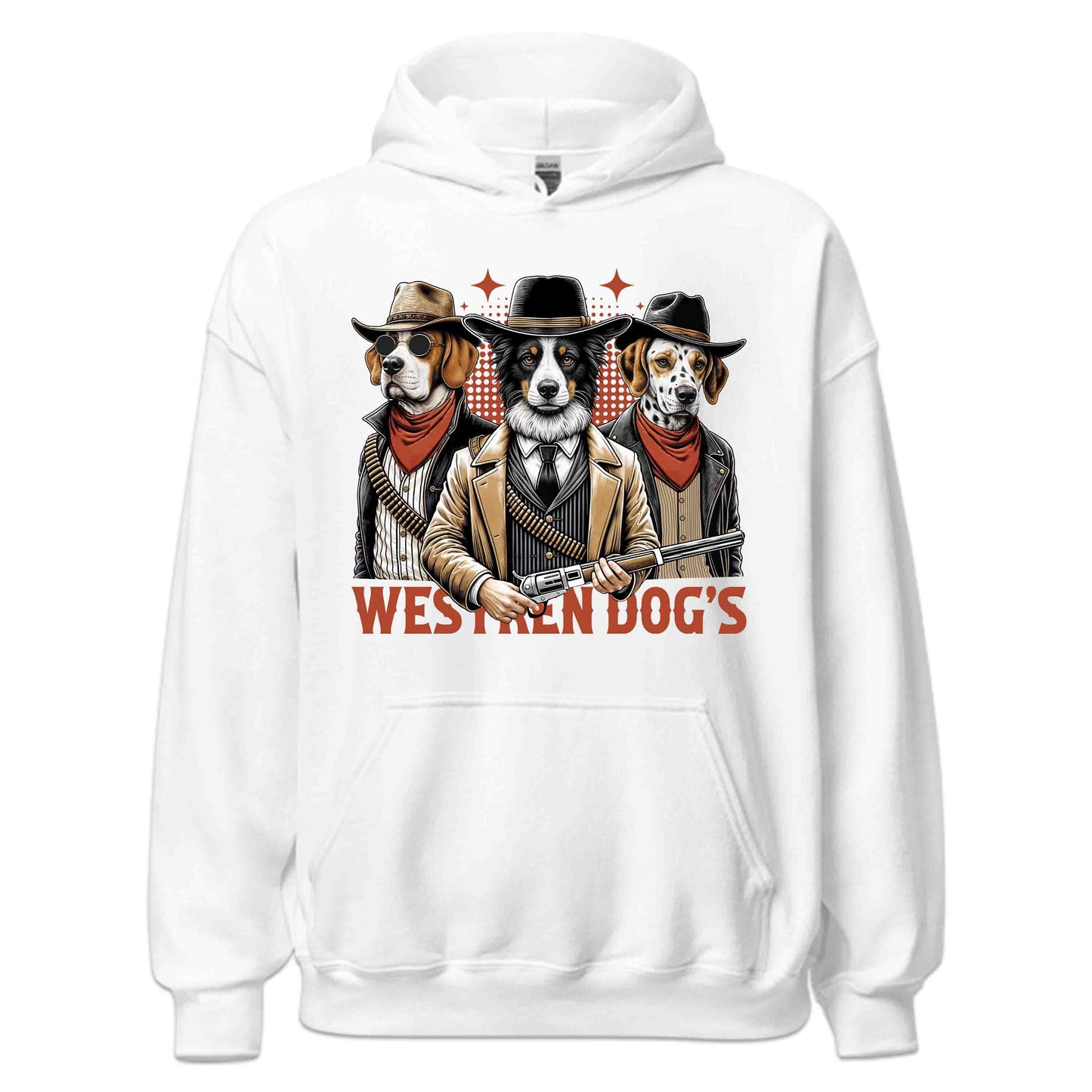 Funny Cowboy Dogs Retro Western Sheriff & Outlaw Dog | PRODUCT CODE: FNYCBWODGSRW