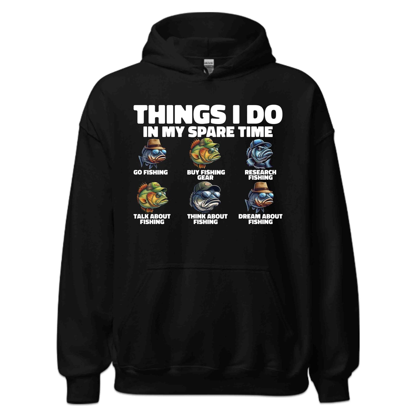 Funny Fishing Lover Things I Do in My Spare Time Angler Humor | PRODUCT CODE: FNYSHNGLVTHDO