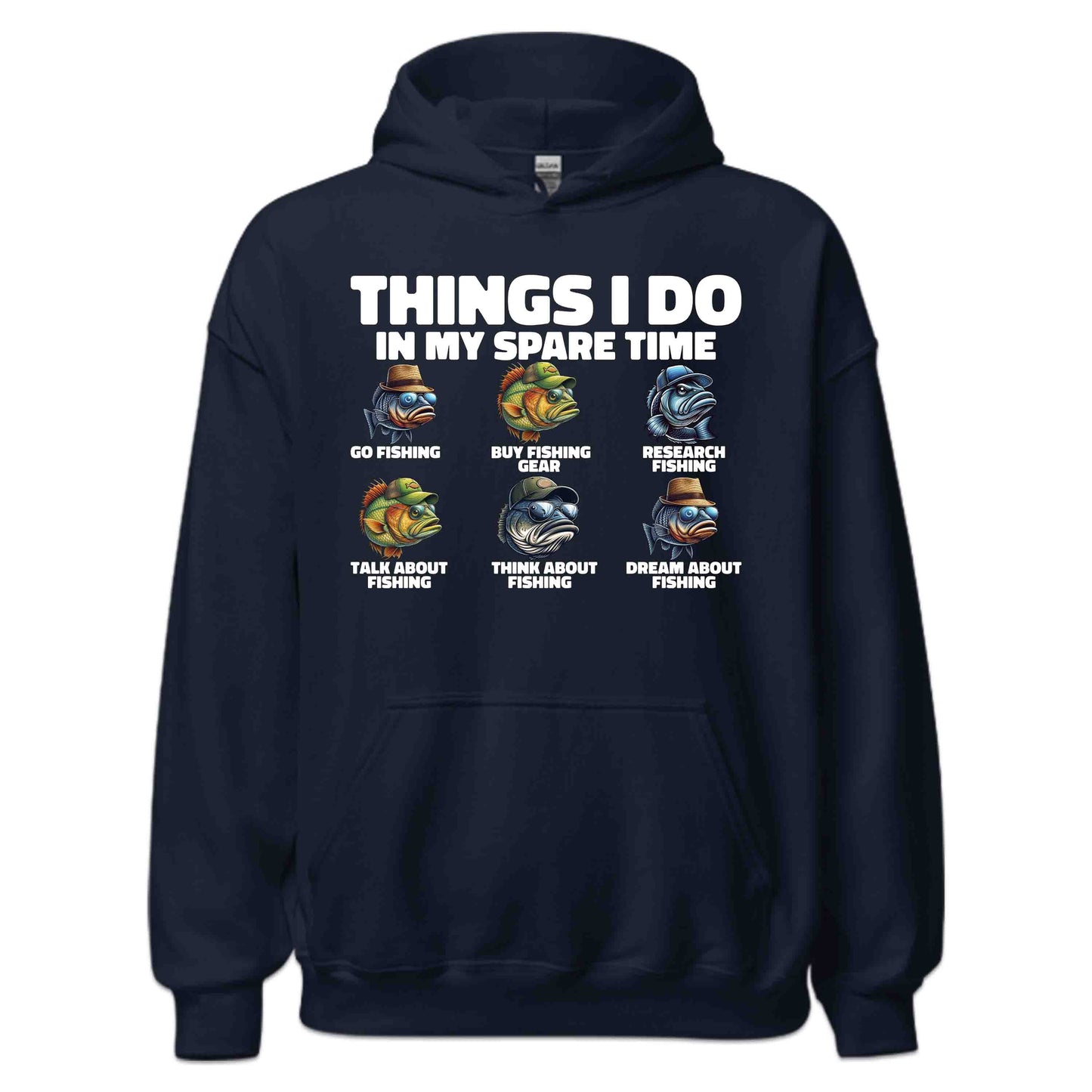 Funny Fishing Lover Things I Do in My Spare Time Angler Humor | PRODUCT CODE: FNYSHNGLVTHDO