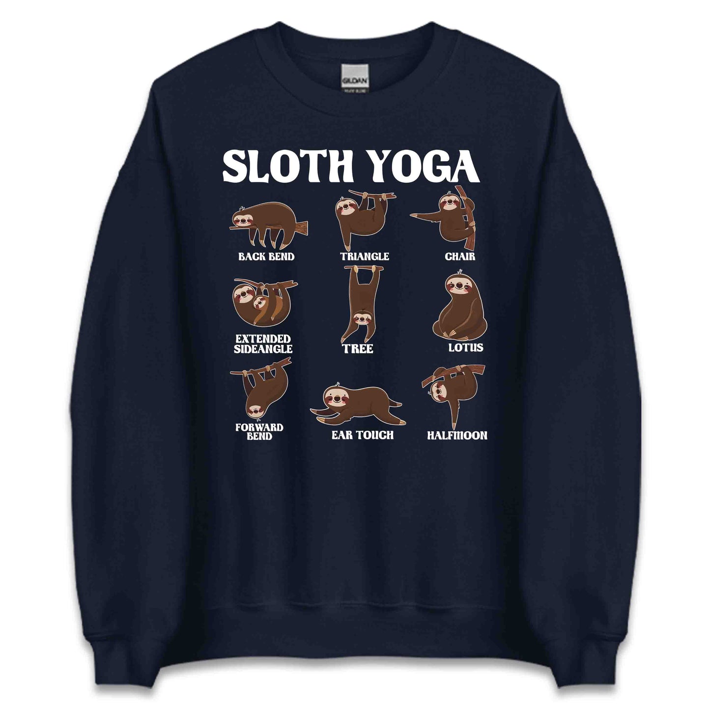 Funny Sloth Yoga Cute Lazy Sloth Doing Yoga Poses | PRODUCT CODE: FNYSLTHEUHLZYD