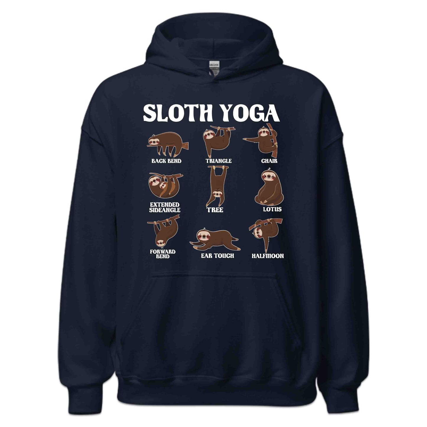 Funny Sloth Yoga Cute Lazy Sloth Doing Yoga Poses | PRODUCT CODE: FNYSLTHEUHLZYD