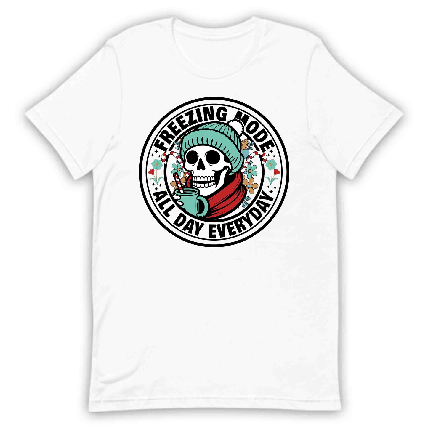 Freezing Mode All Day Everyday Christmas Skeleton Gothic Xmas | PRODUCT CODE: FRZNGMDOALYE