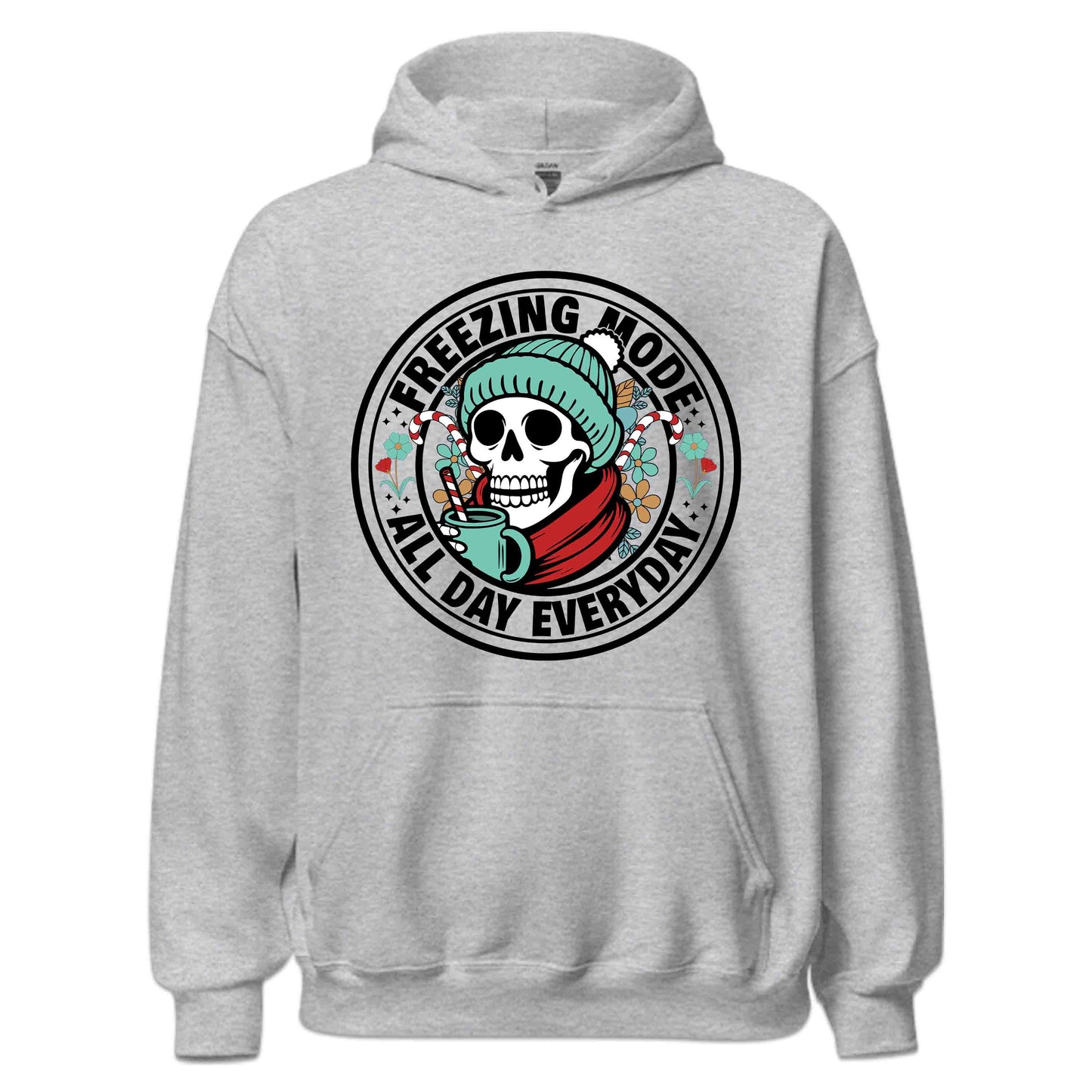 Freezing Mode All Day Everyday Christmas Skeleton Gothic Xmas | PRODUCT CODE: FRZNGMDOALYE