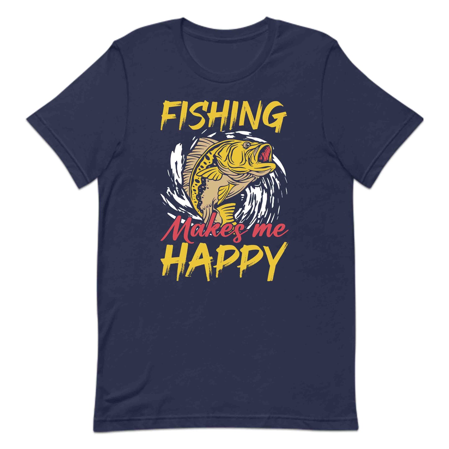 Fishing Makes Me Happy Retro Fisherman | PRODUCT CODE: FSHMKEHPYRT