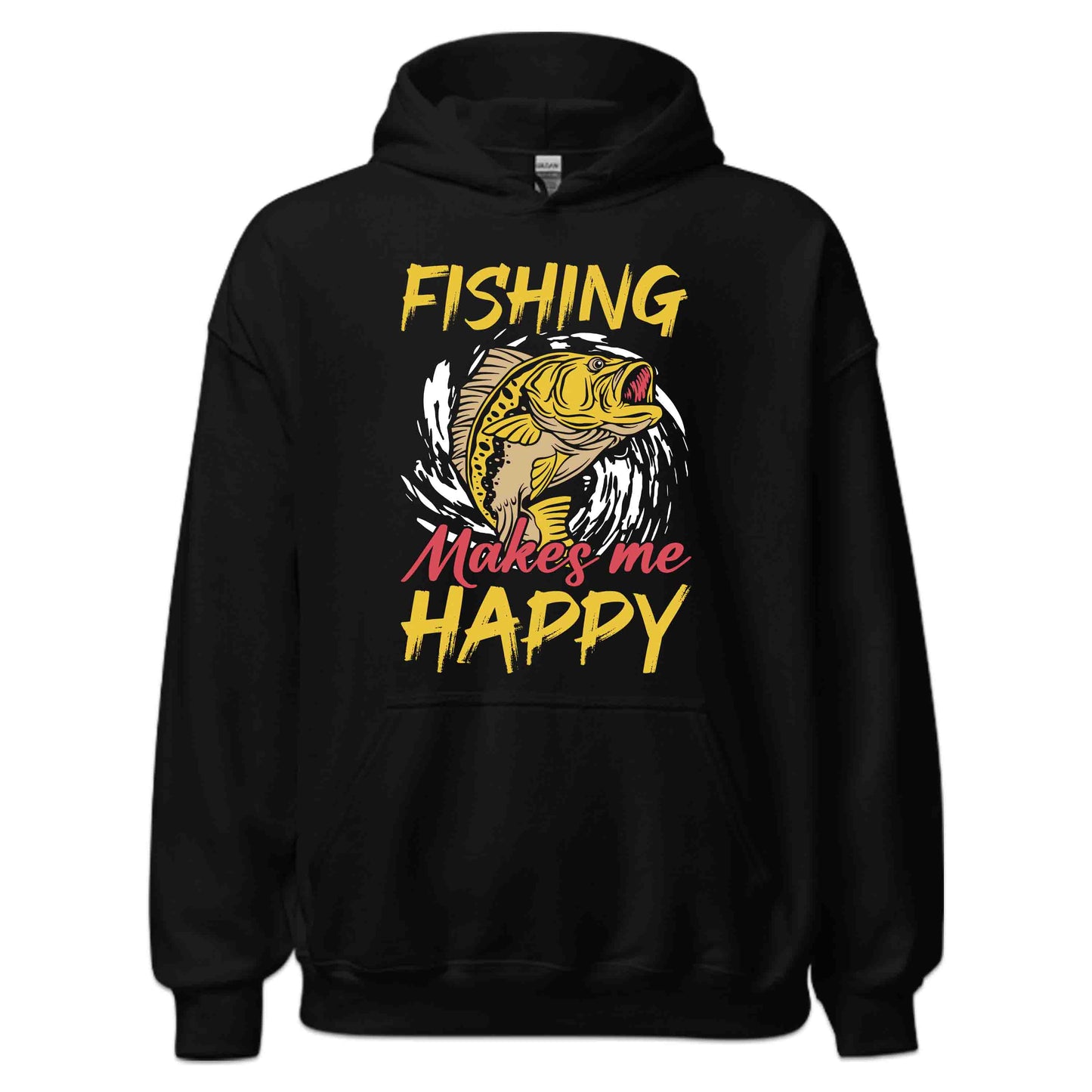 Fishing Makes Me Happy Retro Fisherman | PRODUCT CODE: FSHMKEHPYRT