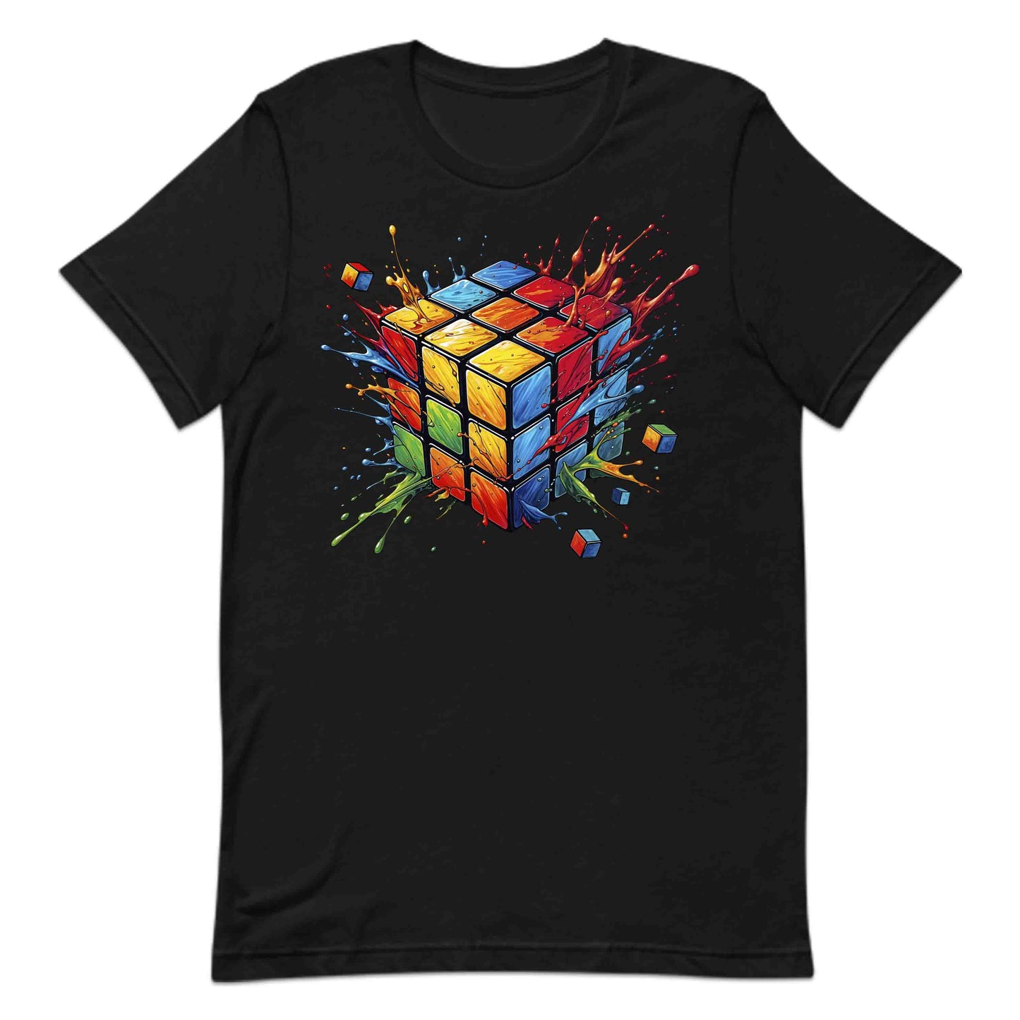 Futuristic Vibrant Rubik’s Cube 3D Puzzle Splash Speedcubers Gamers & Math Lovers | PRODUCT CODE: FTRSCVBNEULK
