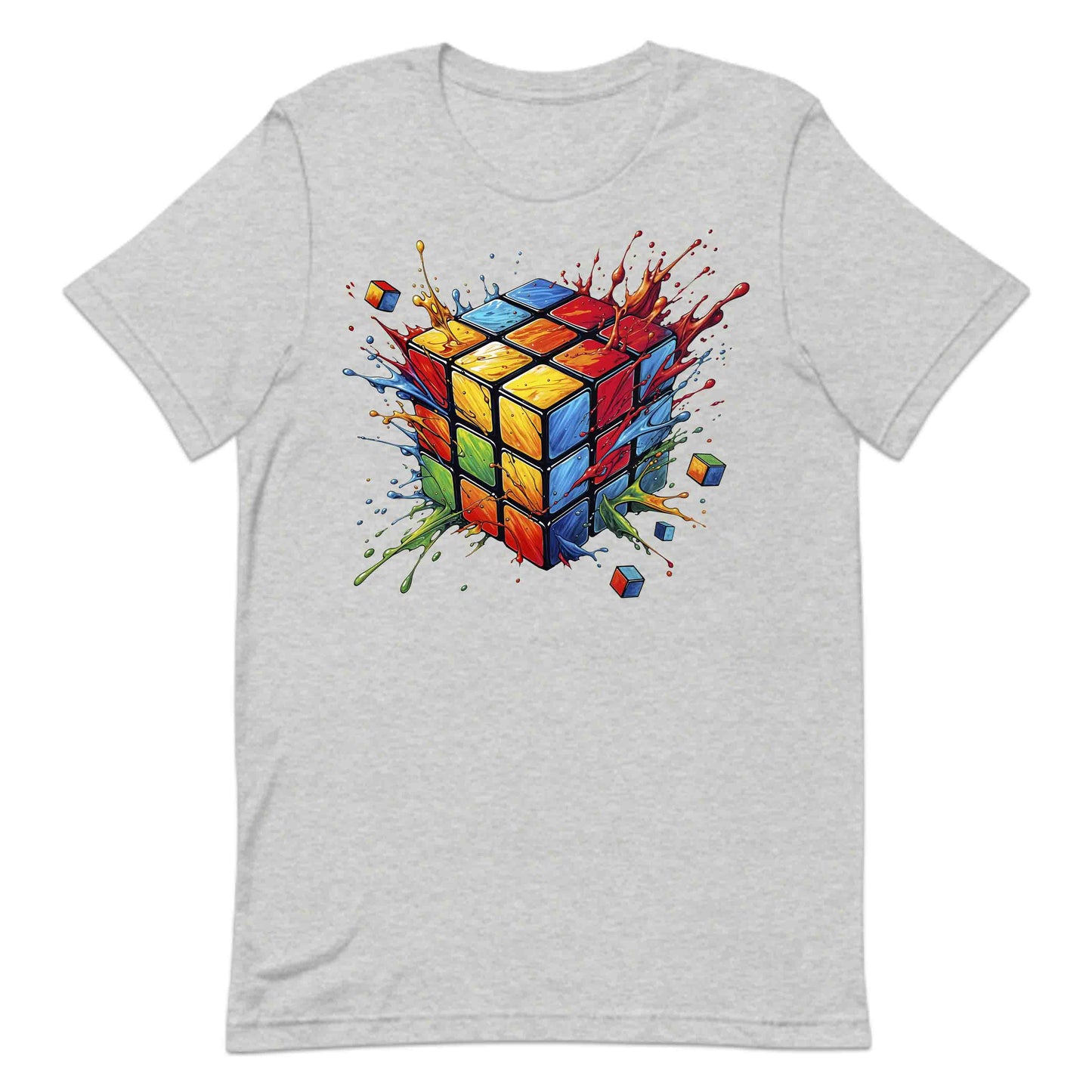 Futuristic Vibrant Rubik’s Cube 3D Puzzle Splash Speedcubers Gamers & Math Lovers | PRODUCT CODE: FTRSCVBNEULK
