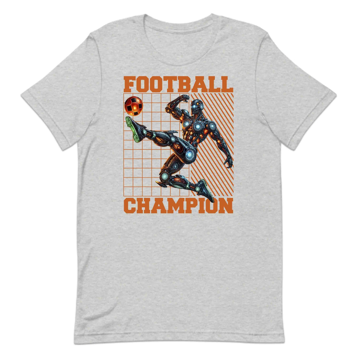 Futuristic Cyber Athlete Football Sci-Fi Robot Soccer Champion | PRODUCT CODE: FTURCHBYRSCAL