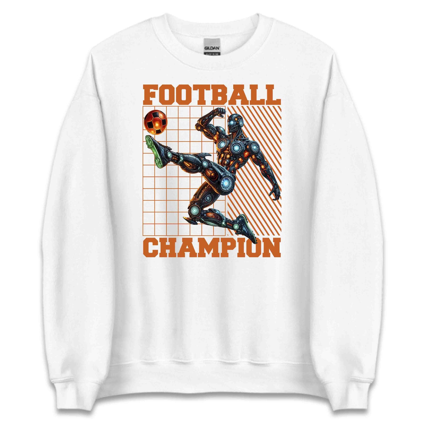 Futuristic Cyber Athlete Football Sci-Fi Robot Soccer Champion | PRODUCT CODE: FTURCHBYRSCAL