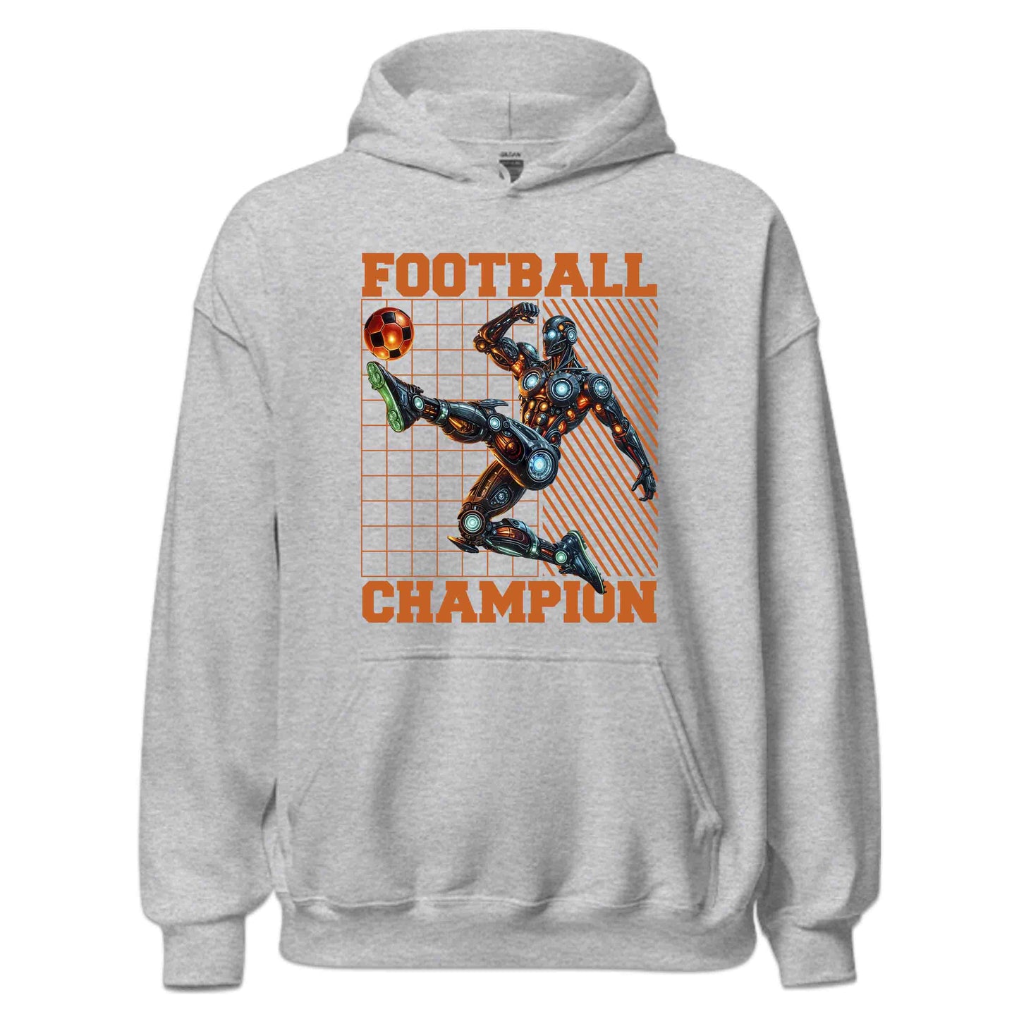 Futuristic Cyber Athlete Football Sci-Fi Robot Soccer Champion | PRODUCT CODE: FTURCHBYRSCAL