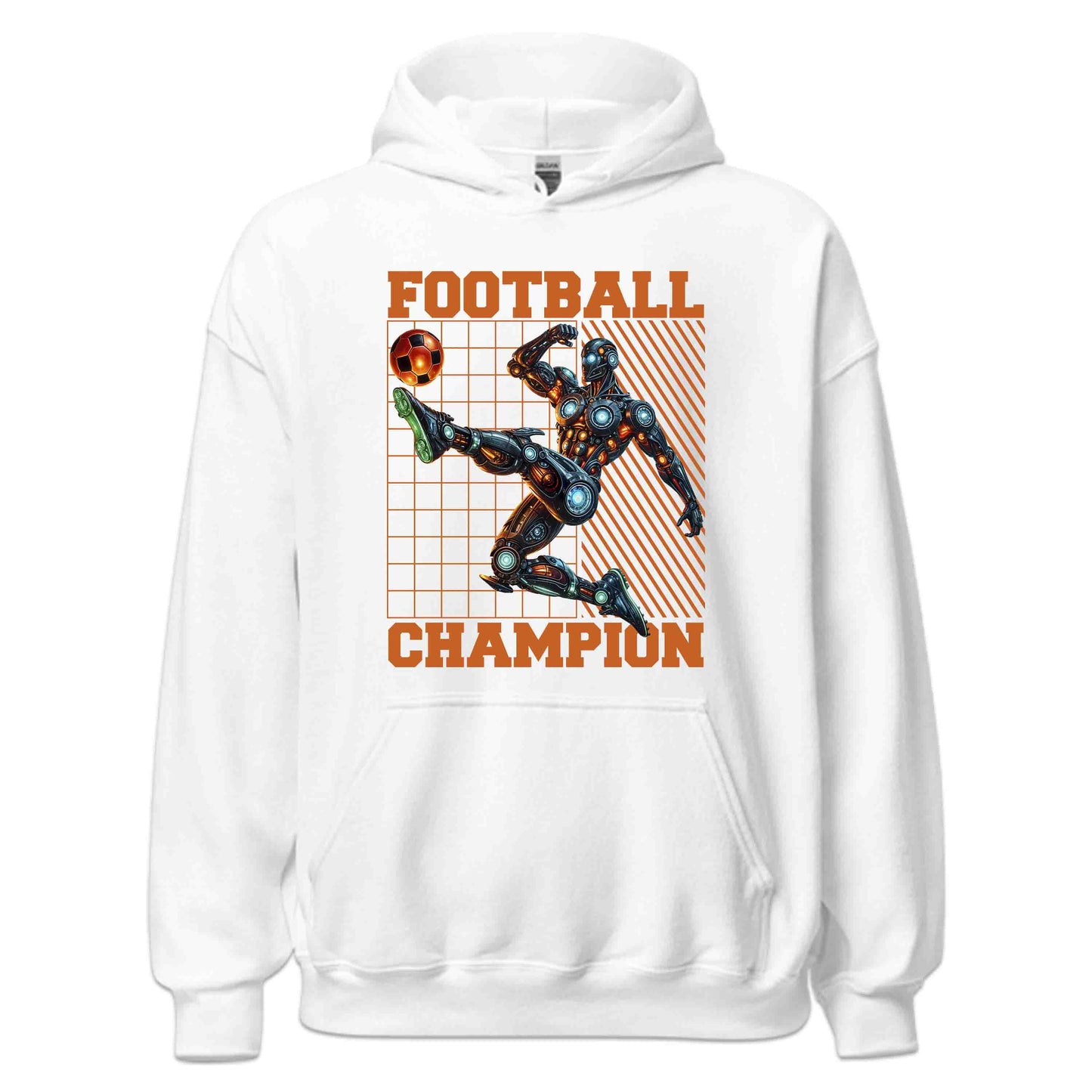 Futuristic Cyber Athlete Football Sci-Fi Robot Soccer Champion | PRODUCT CODE: FTURCHBYRSCAL