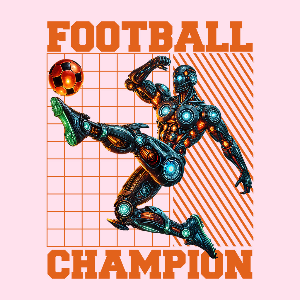 Futuristic Cyber Athlete Football Sci-Fi Robot Soccer Champion | PRODUCT CODE: FTURCHBYRSCAL