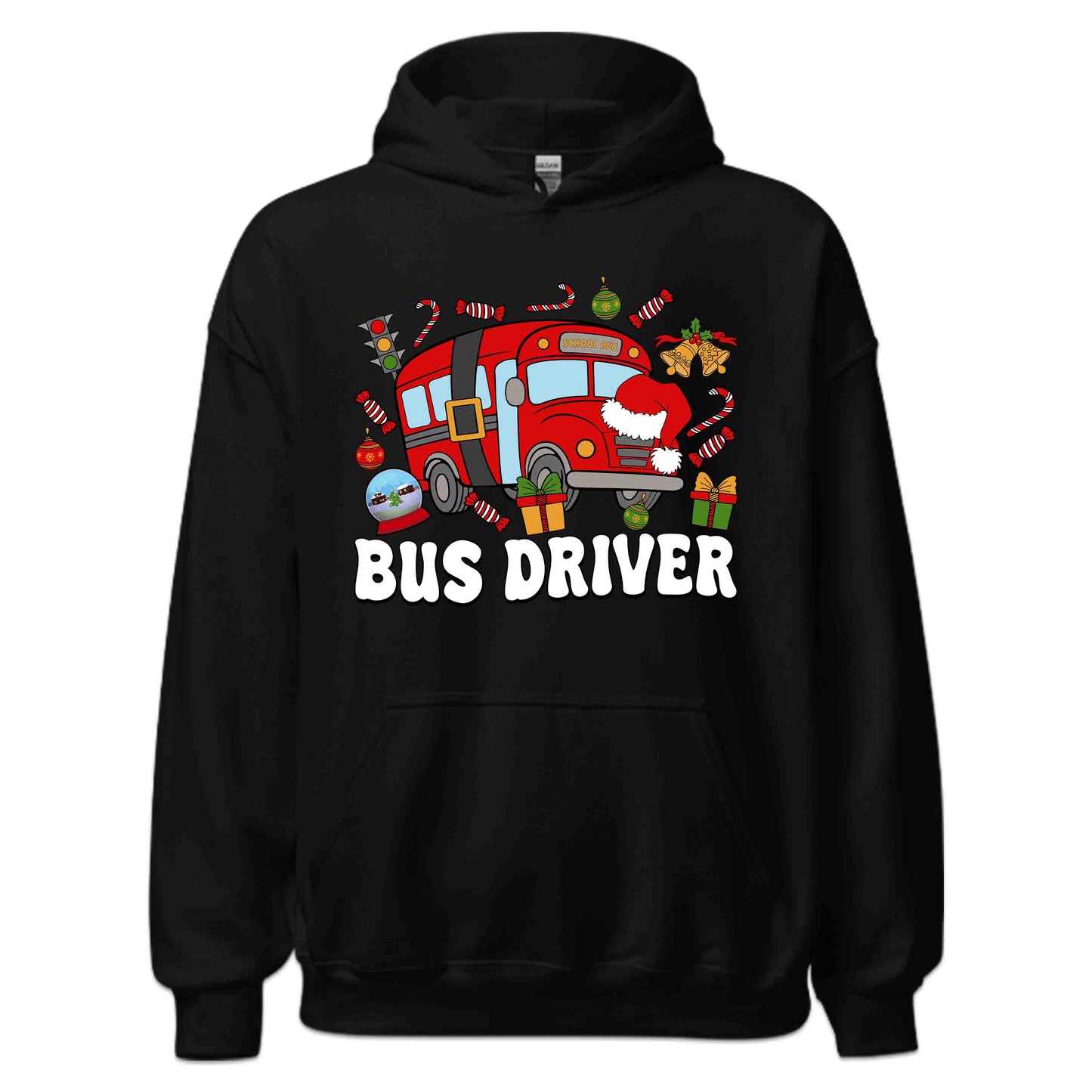 Festive Christmas School Bus Bus Driver Merry Xmas | PRODUCT CODE: FTVSBUDRIEMY