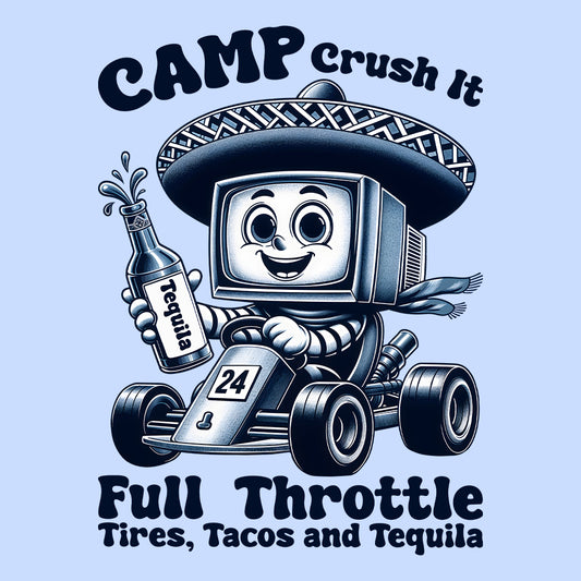 Funny Retro Go-Kart Racer T-Shirt, Sweatshirt, Hoodie – Vintage TV Sombrero Character & Fiesta Vibes | PRODUCT CODE: FUIENXRPGKYS