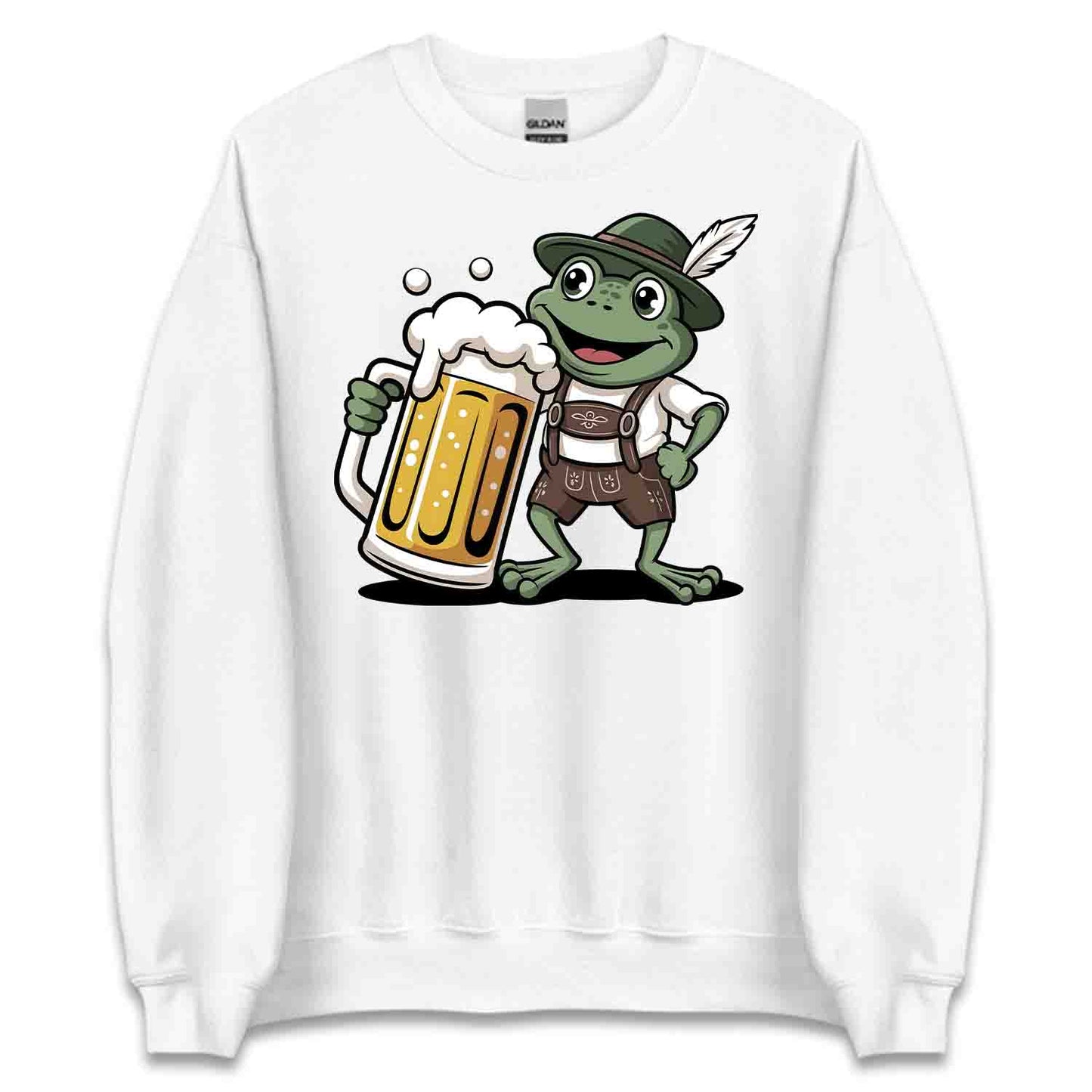 Hoppy Oktoberfest Frog T-Shirt, Cute Lederhosen Beer Mug Tee, Bavarian Drinking Shirt, Festival & Beer Lovers Top | PRODUCT CODE: FVCXGDUTR